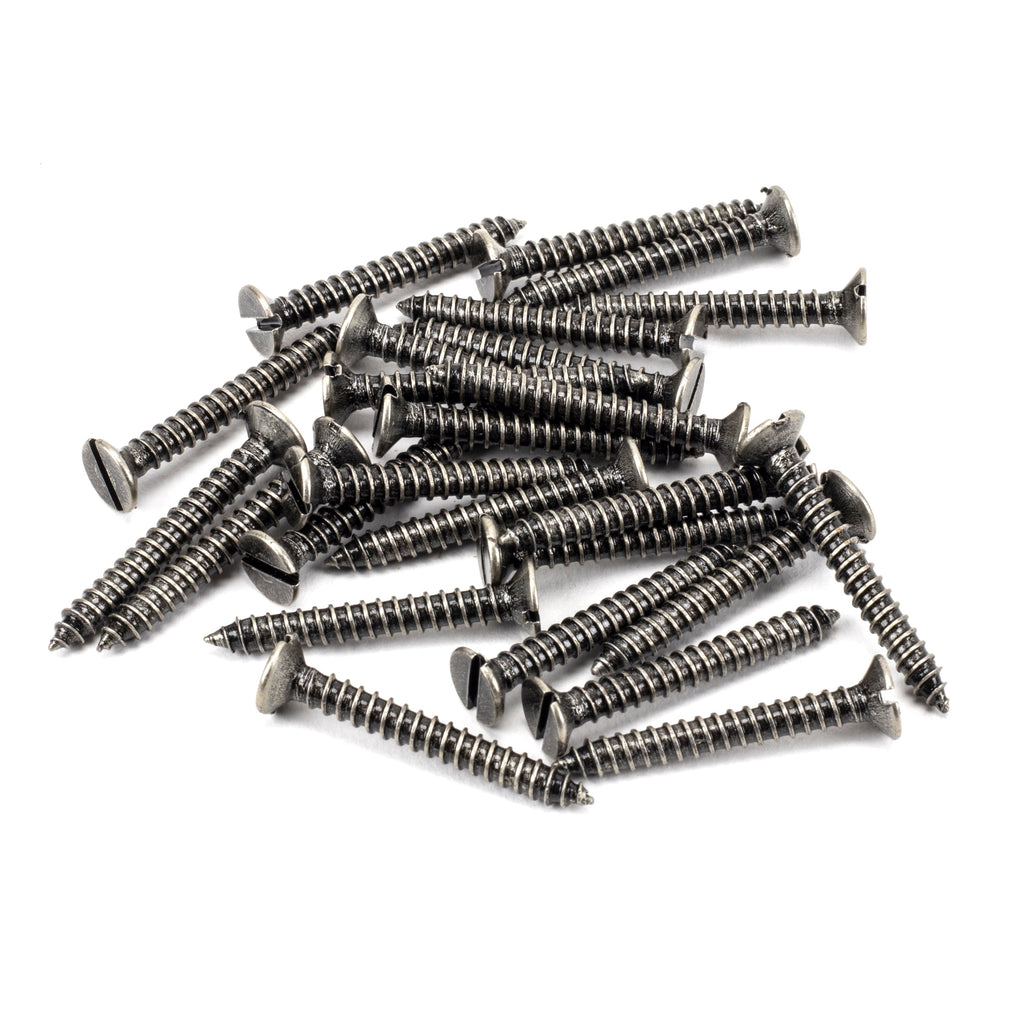 Pewter 8x1¼" Countersunk Screws (25) | From The Anvil-Screws & Bolts-Yester Home