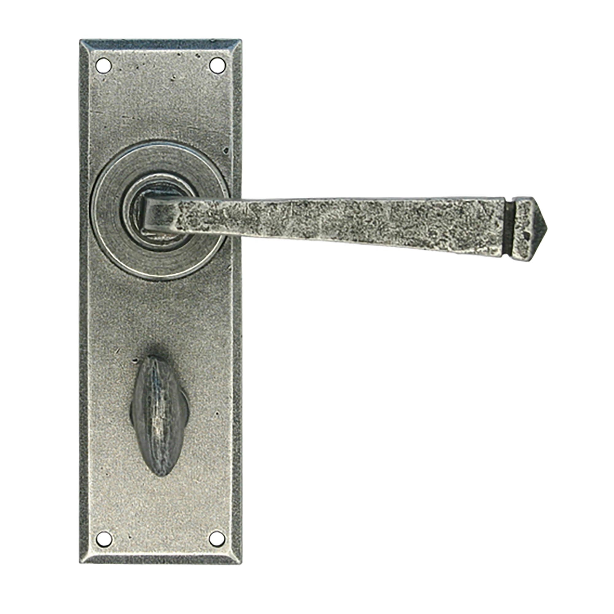 Pewter Avon Lever Bathroom Set | From The Anvil - Lever Bathroom - From The Anvil - Yester Home