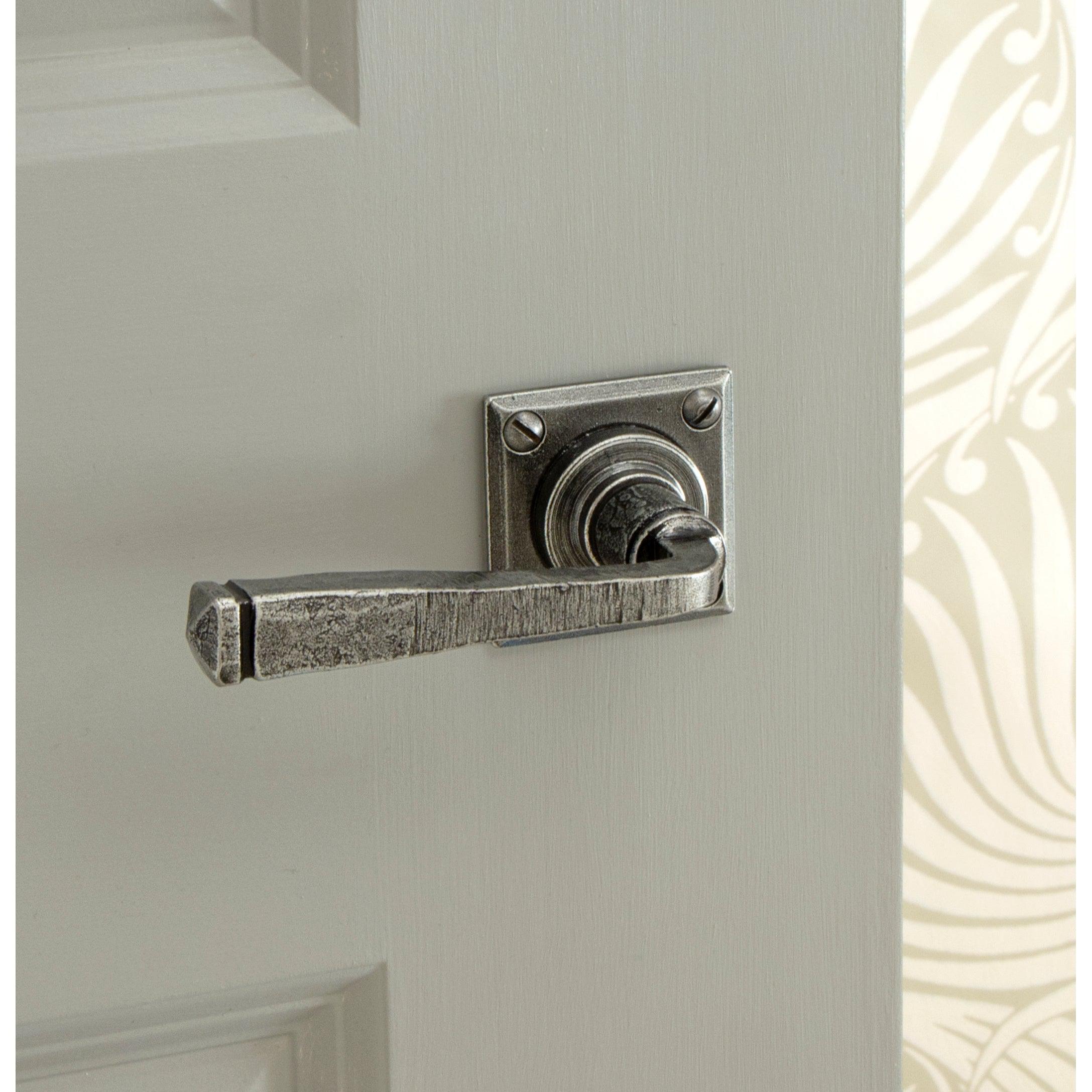 Pewter Avon Lever on Rose Set Unsprung | From The Anvil-Lever on Rose-Yester Home