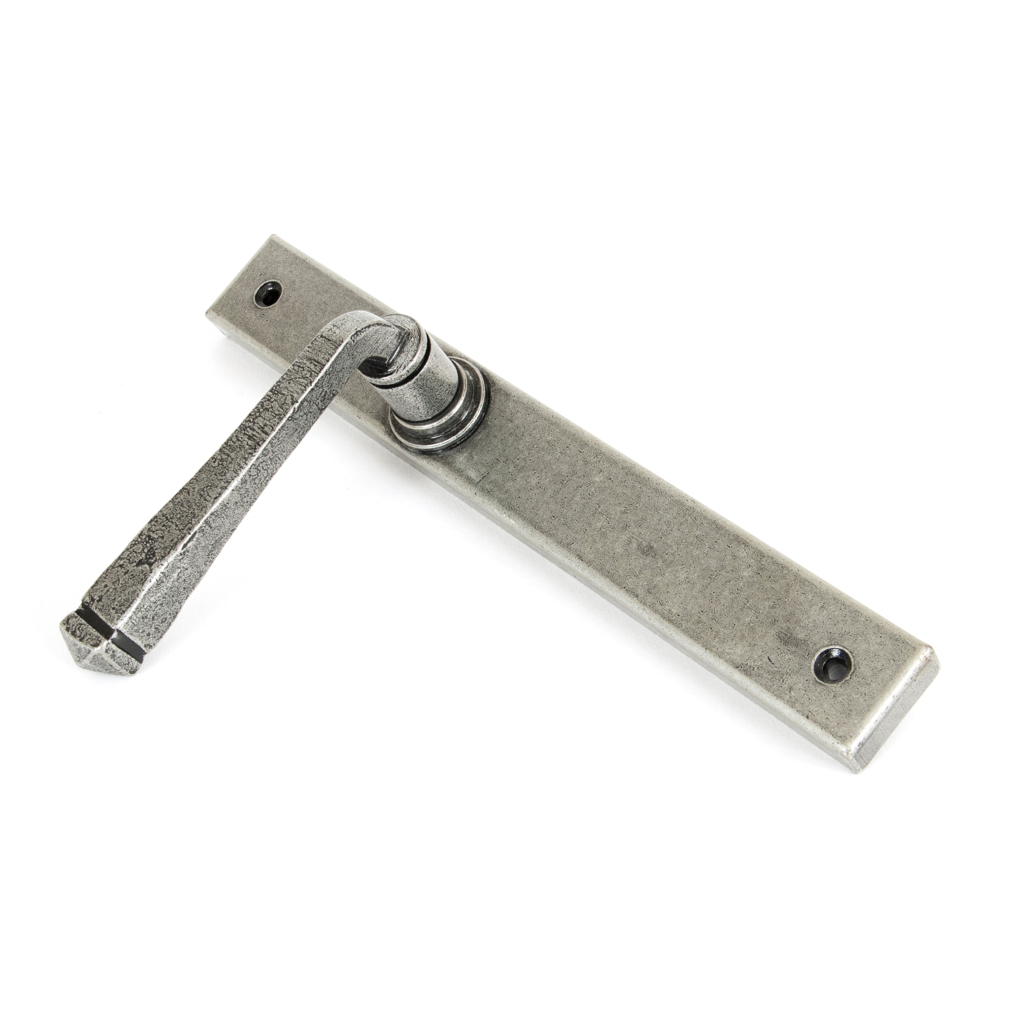 Pewter Avon Slimline Lever Latch Set | From The Anvil-Espagnolette-Yester Home