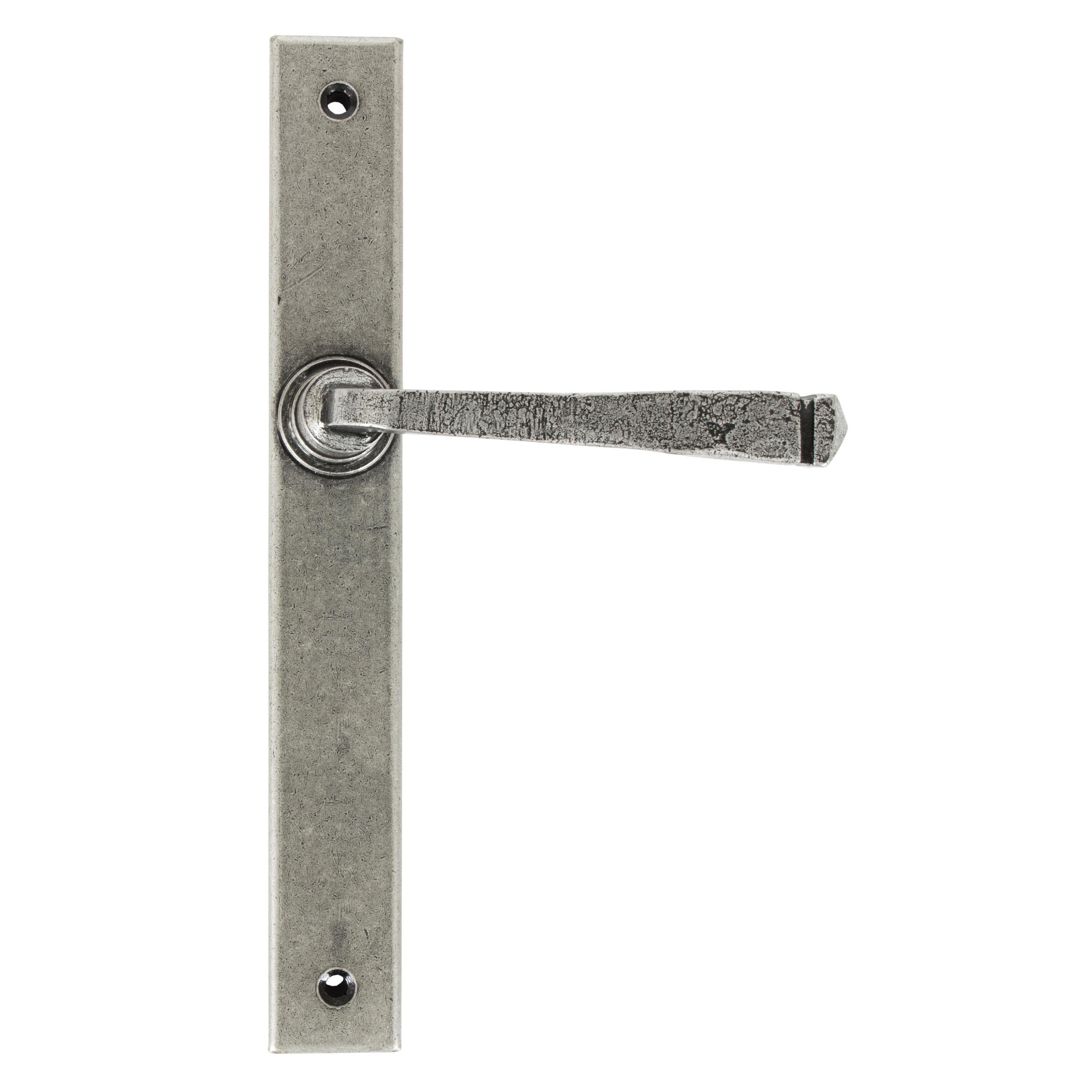 Pewter Avon Slimline Lever Latch Set | From The Anvil - Espagnolette - From The Anvil - Yester Home