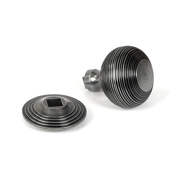 Pewter Beehive Centre Door Knob | From The Anvil-Centre Door Knobs-Yester Home