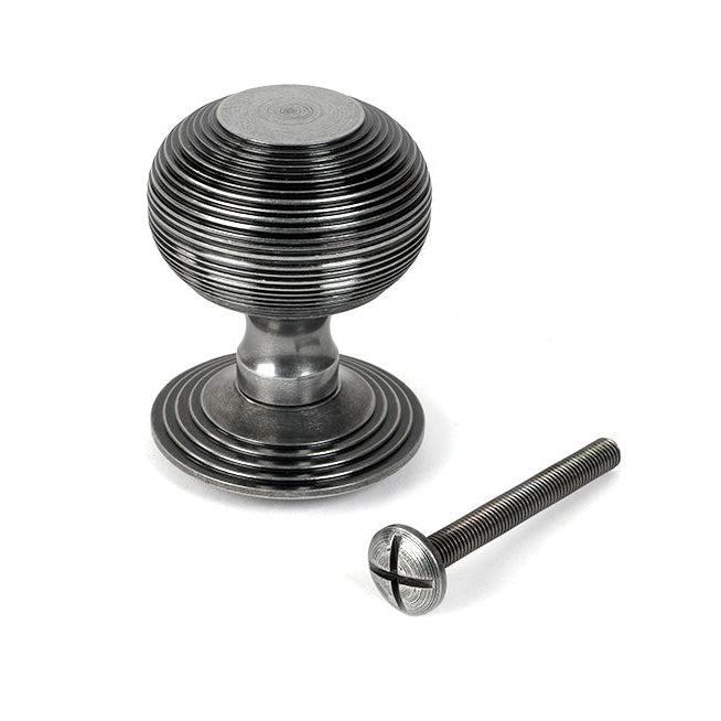 Pewter Beehive Centre Door Knob | From The Anvil-Centre Door Knobs-Yester Home