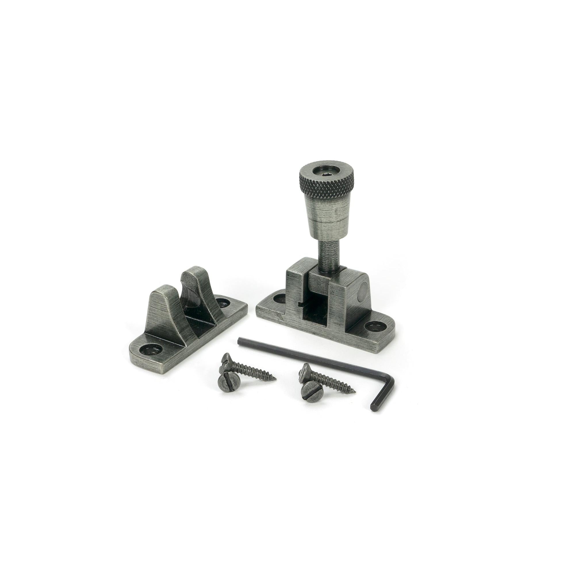 Pewter Brompton Brighton Fastener (Radiused) - Brighton Fasteners - From The Anvil - Yester Home