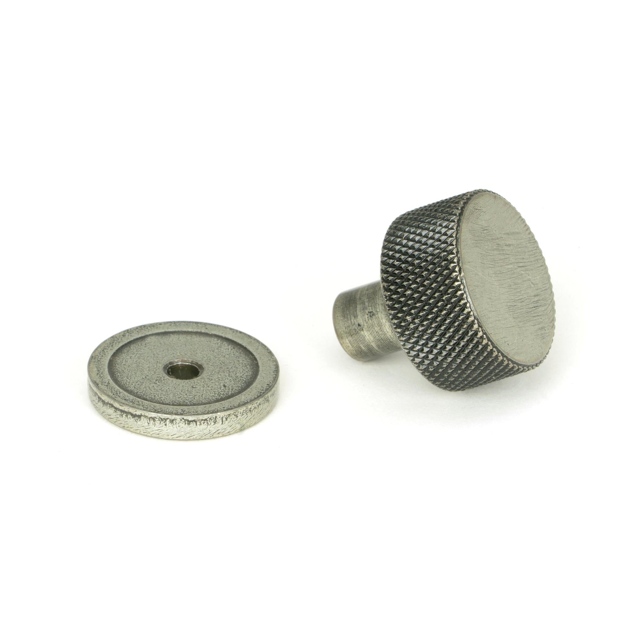 Pewter Brompton Cabinet Knob - 25mm (Plain) | From The Anvil - Cabinet Knobs - From The Anvil - Yester Home