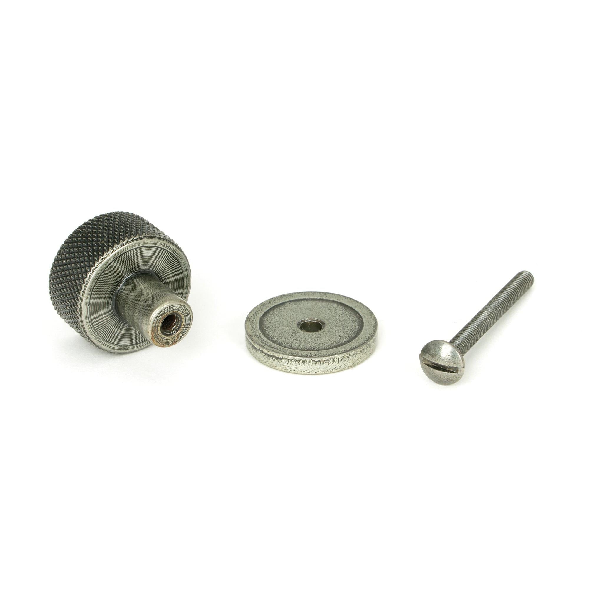 Pewter Brompton Cabinet Knob - 25mm (Plain) | From The Anvil - Cabinet Knobs - From The Anvil - Yester Home