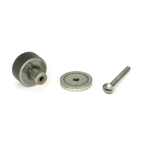 Pewter Brompton Cabinet Knob - 25mm (Plain) | From The Anvil-Cabinet Knobs-Yester Home