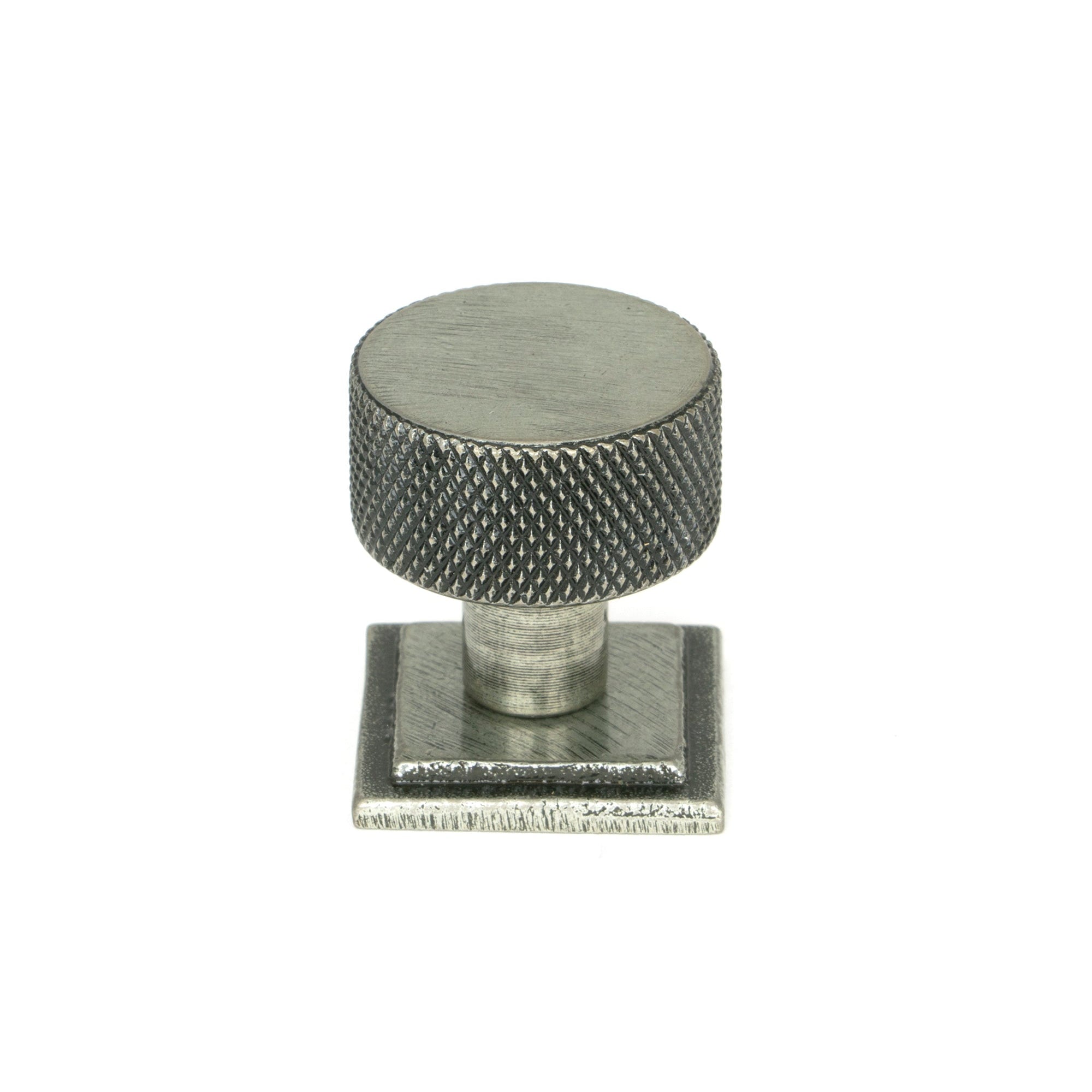 Pewter Brompton Cabinet Knob - 25mm (Square) | From The Anvil-Cabinet Knobs-Yester Home