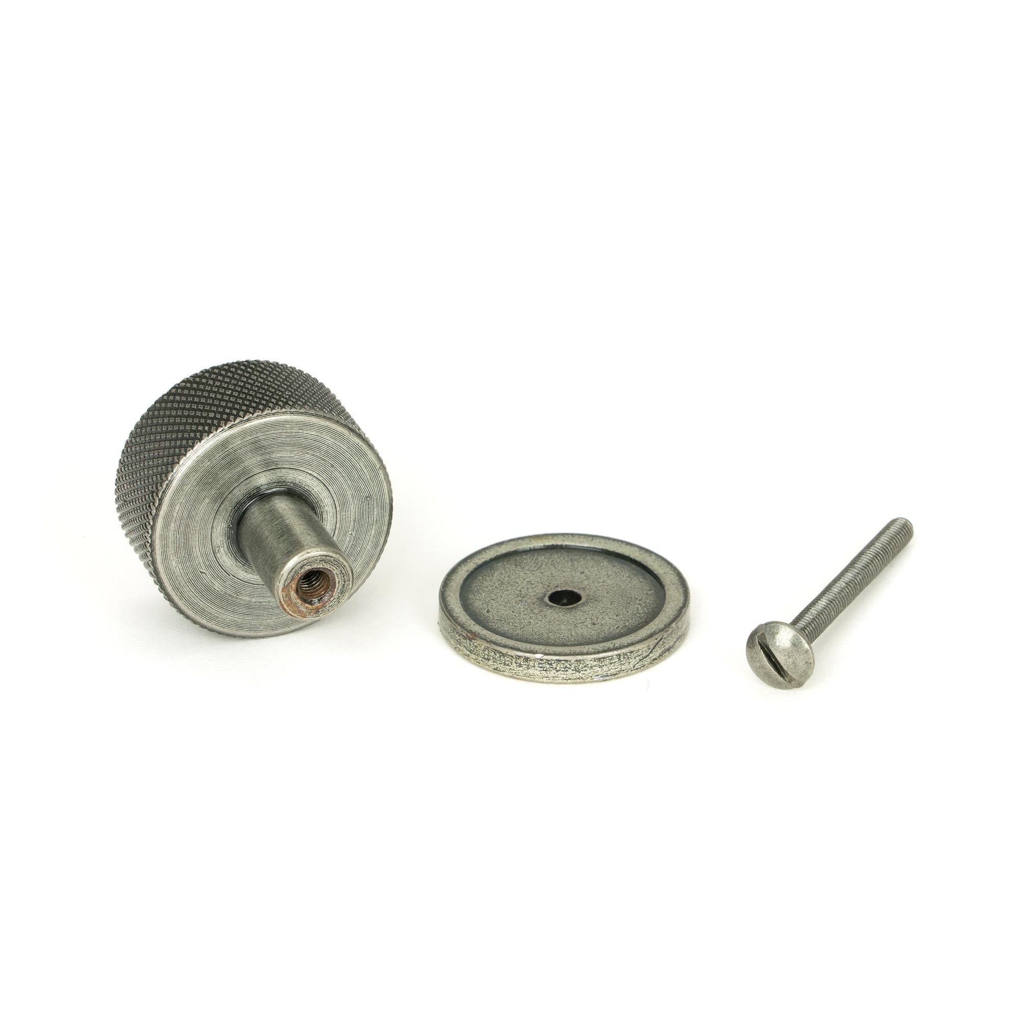 Pewter Brompton Cabinet Knob - 32mm (Plain) | From The Anvil - Cabinet Knobs - From The Anvil - Yester Home