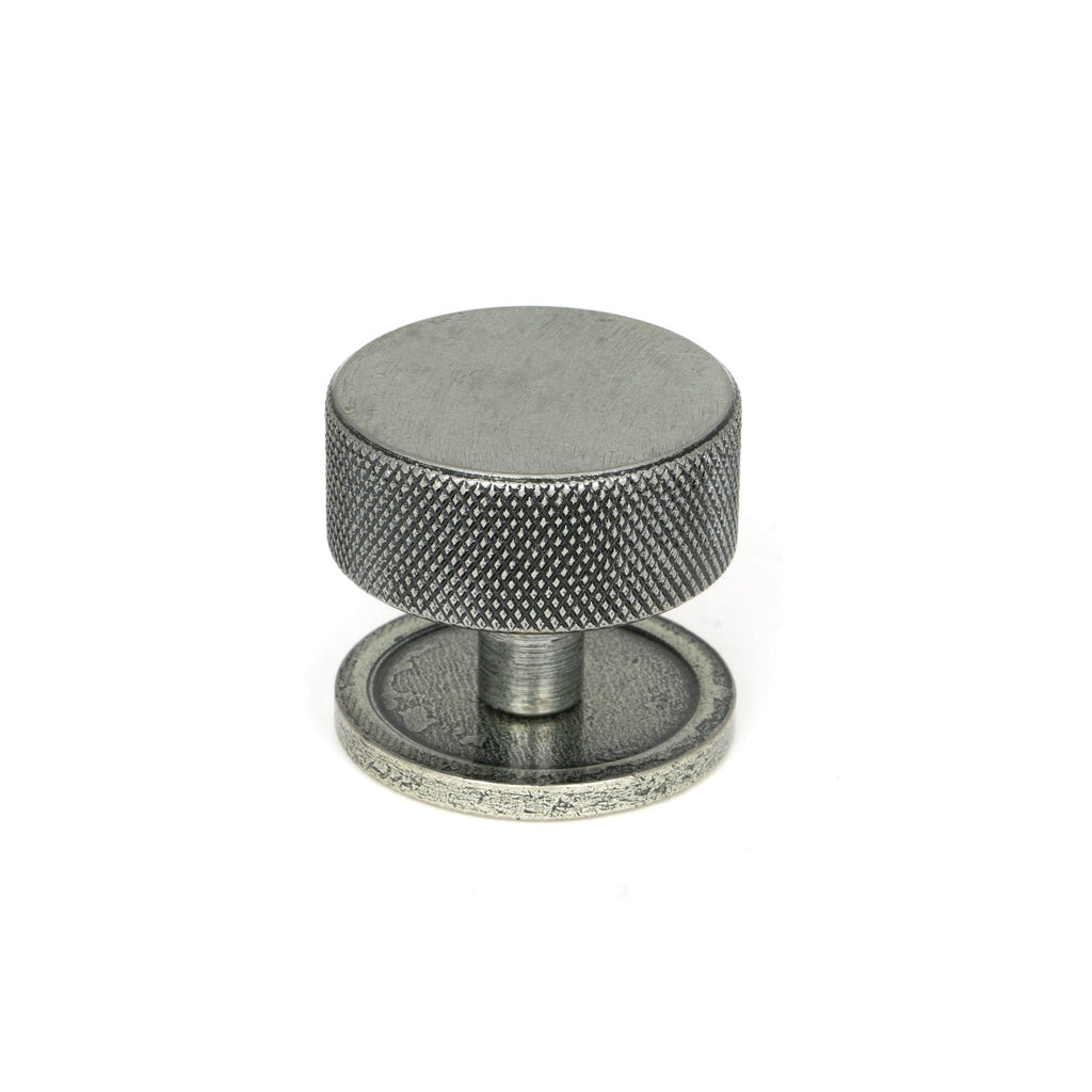 Pewter Brompton Cabinet Knob - 38mm (Plain) | From The Anvil-Cabinet Knobs-Yester Home