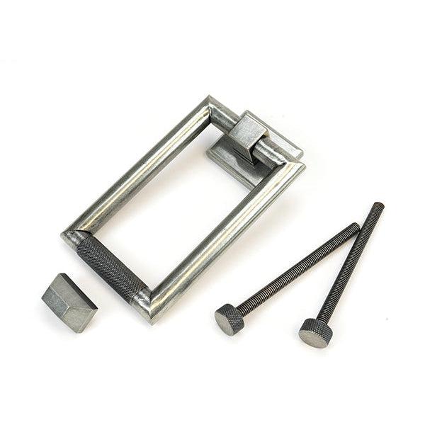Pewter Brompton Door Knocker | From The Anvil-Bolt-Through Door Knockers-Yester Home