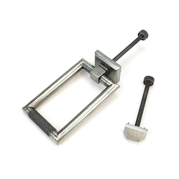 Pewter Brompton Door Knocker | From The Anvil-Bolt-Through Door Knockers-Yester Home