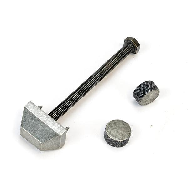 Pewter Brompton Door Knocker | From The Anvil-Bolt-Through Door Knockers-Yester Home