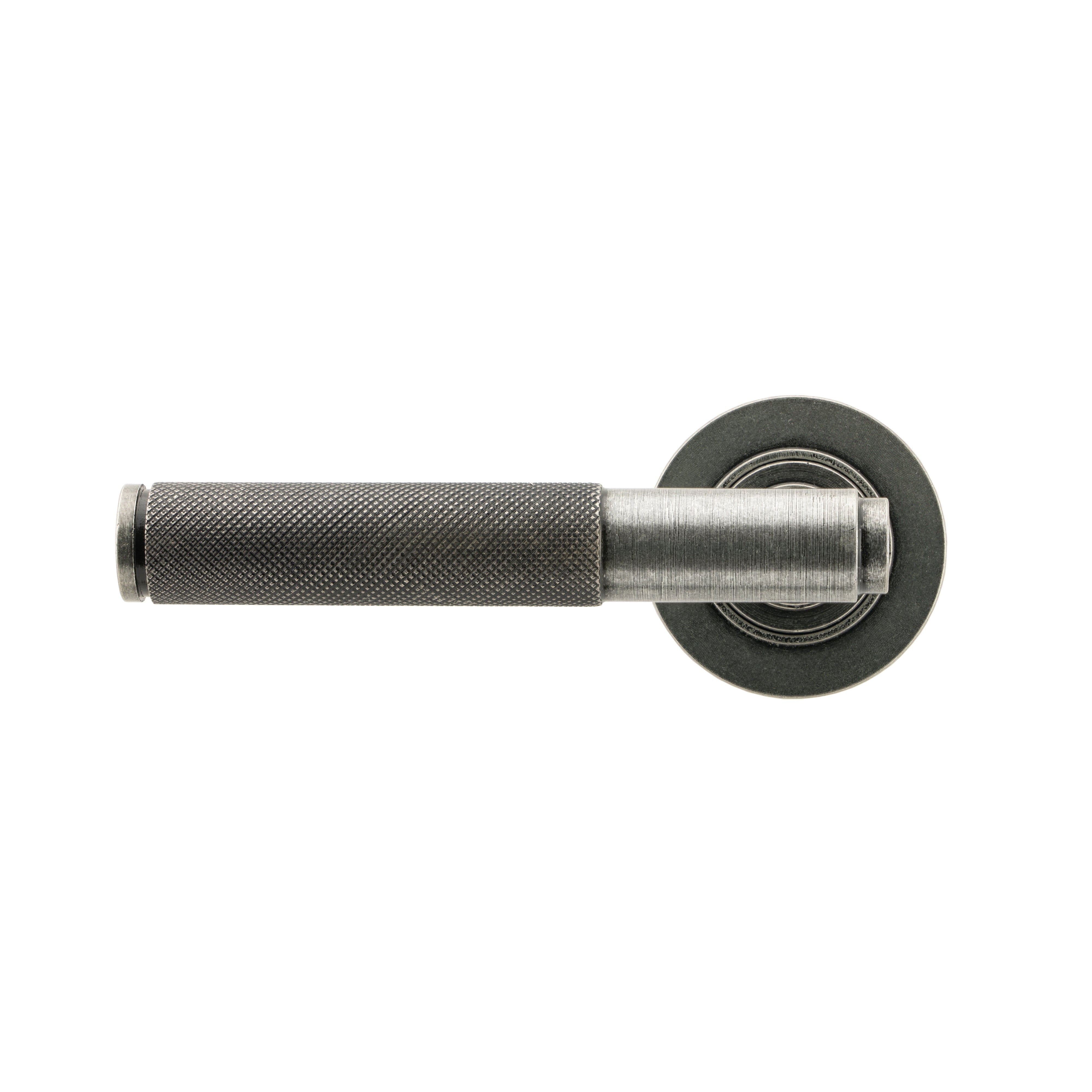 Pewter Brompton Lever on Rose Set (Plain) - Unsprung | From The Anvil-Concealed-Yester Home