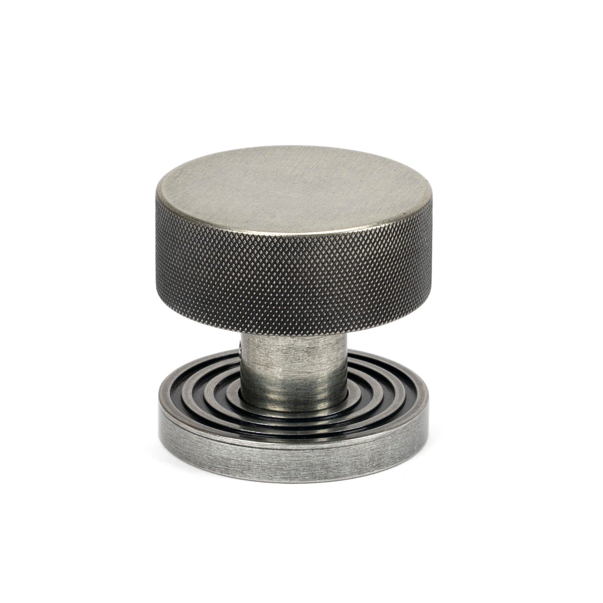 Pewter Brompton Mortice/Rim Knob Set (Beehive) | From The Anvil-Mortice Knobs-Yester Home