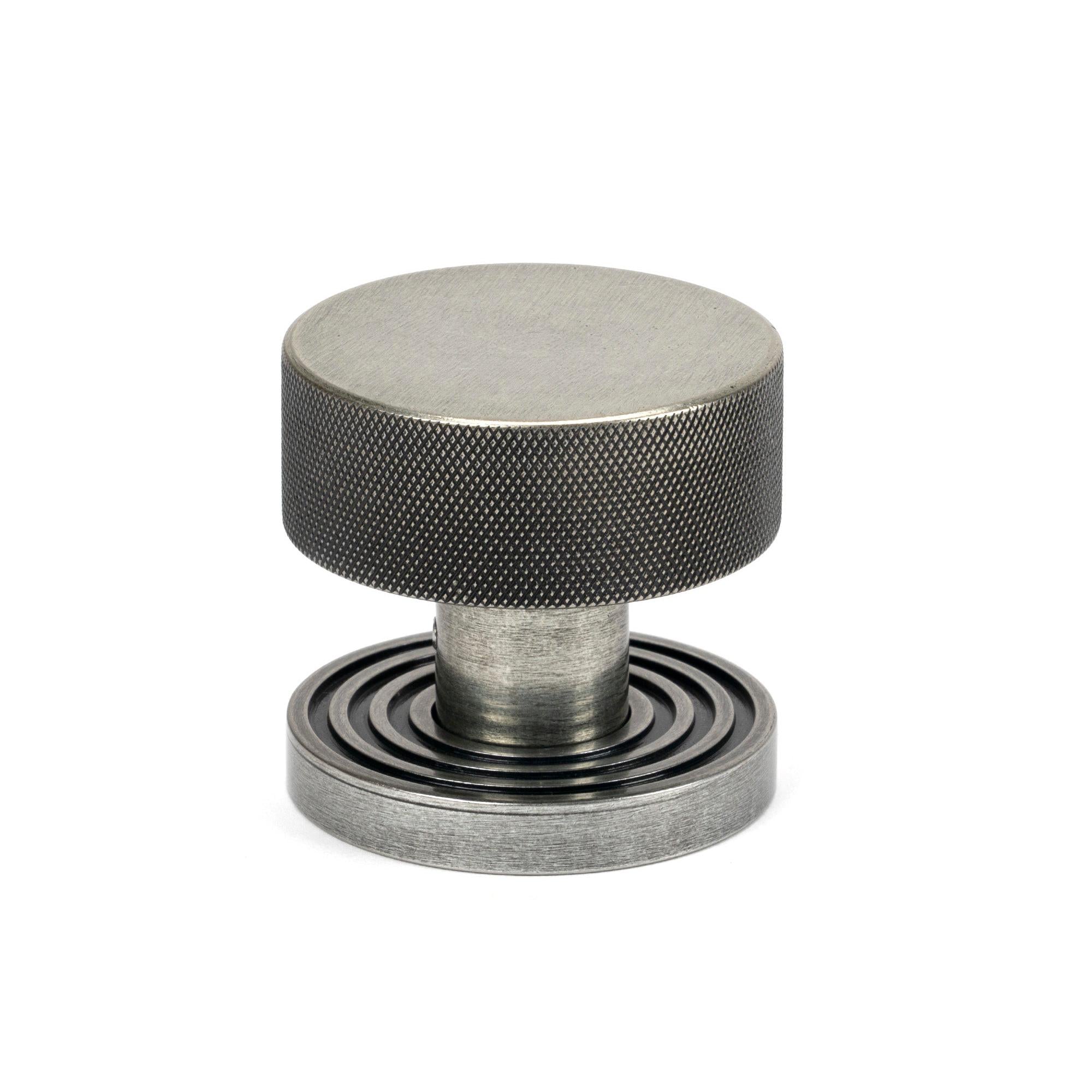Pewter Brompton Mortice/Rim Knob Set (Beehive) | From The Anvil - Mortice Knobs - From The Anvil - Yester Home