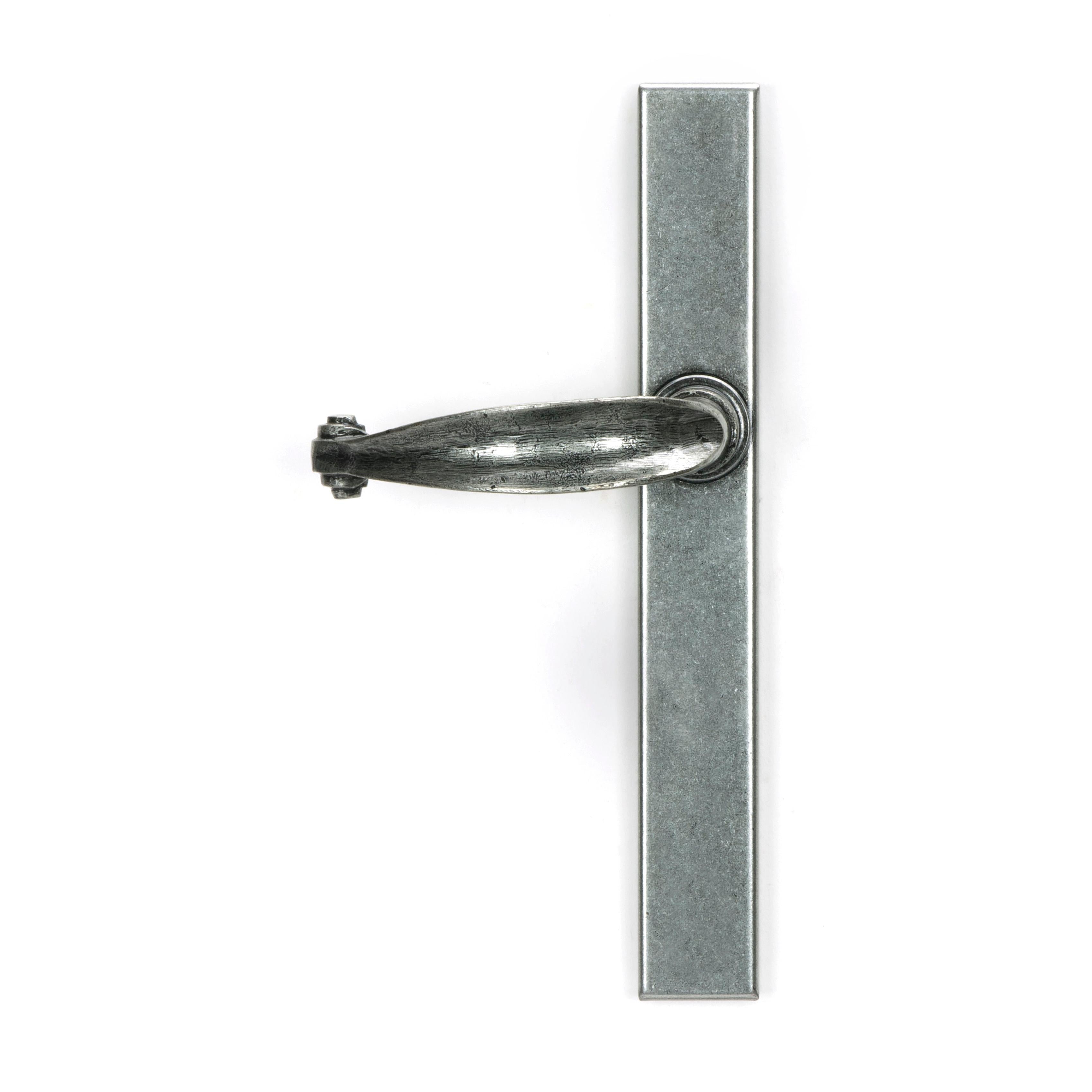 Pewter Cottage Slimline Lever Espag. Latch Set | From The Anvil - Espagnolette - From The Anvil - Yester Home