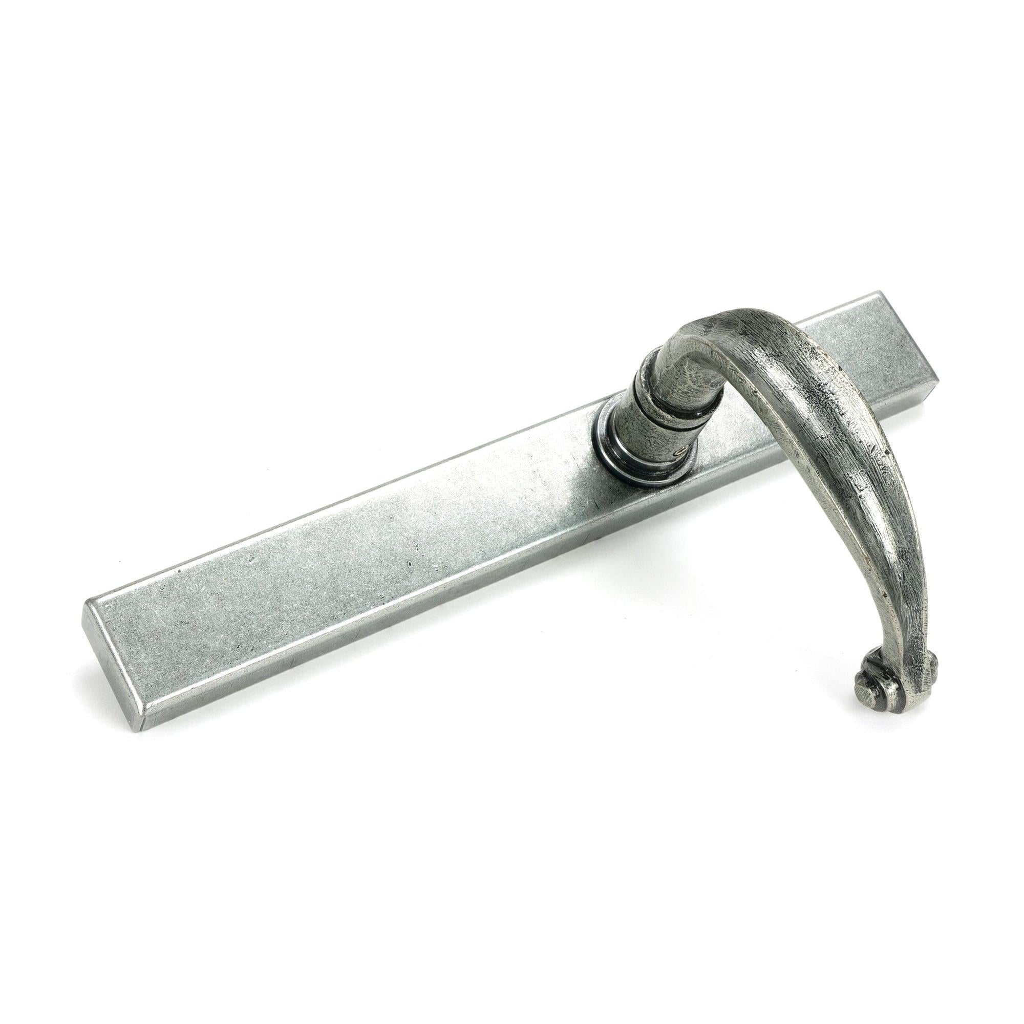Pewter Cottage Slimline Lever Espag. Latch Set | From The Anvil - Espagnolette - From The Anvil - Yester Home