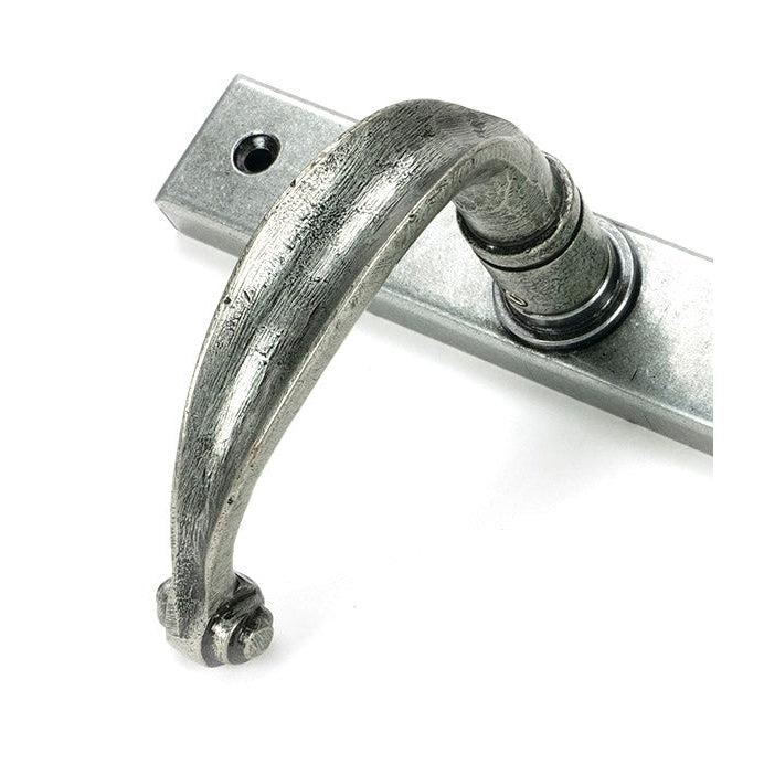 Pewter Cottage Slimline Lever Espag. Latch Set | From The Anvil-Espagnolette-Yester Home