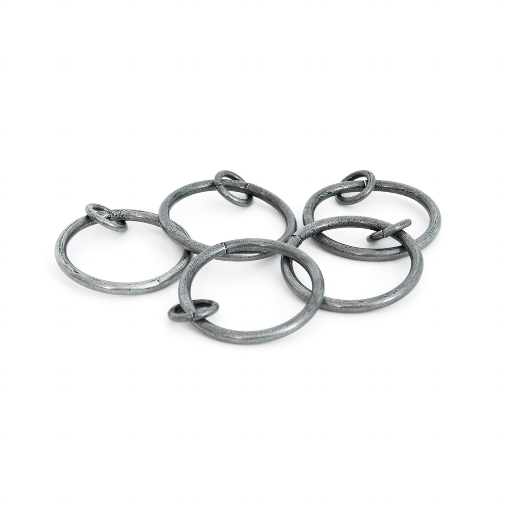 Pewter Curtain Ring | From The Anvil-Curtain Rings-Yester Home