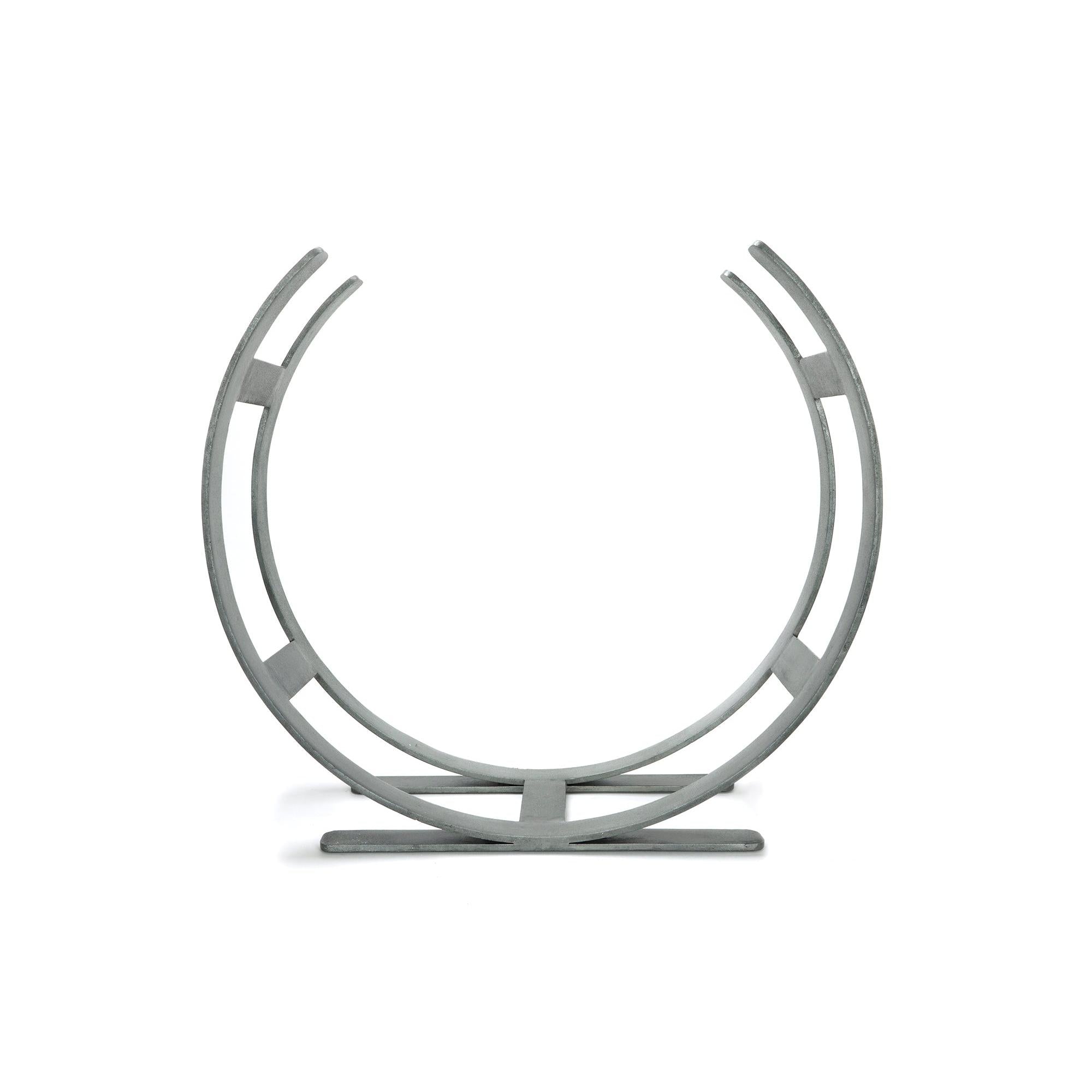 Pewter Curved Log Holder - Large | From The Anvil - Log Holders - From The Anvil - Yester Home