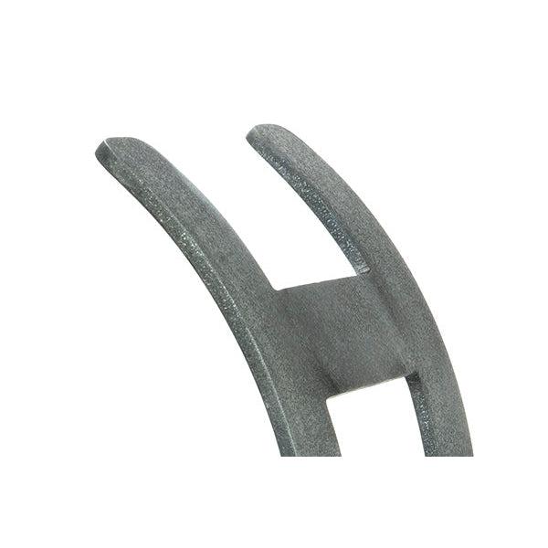 Pewter Curved Log Holder - Small | From The Anvil-Log Holders-Yester Home