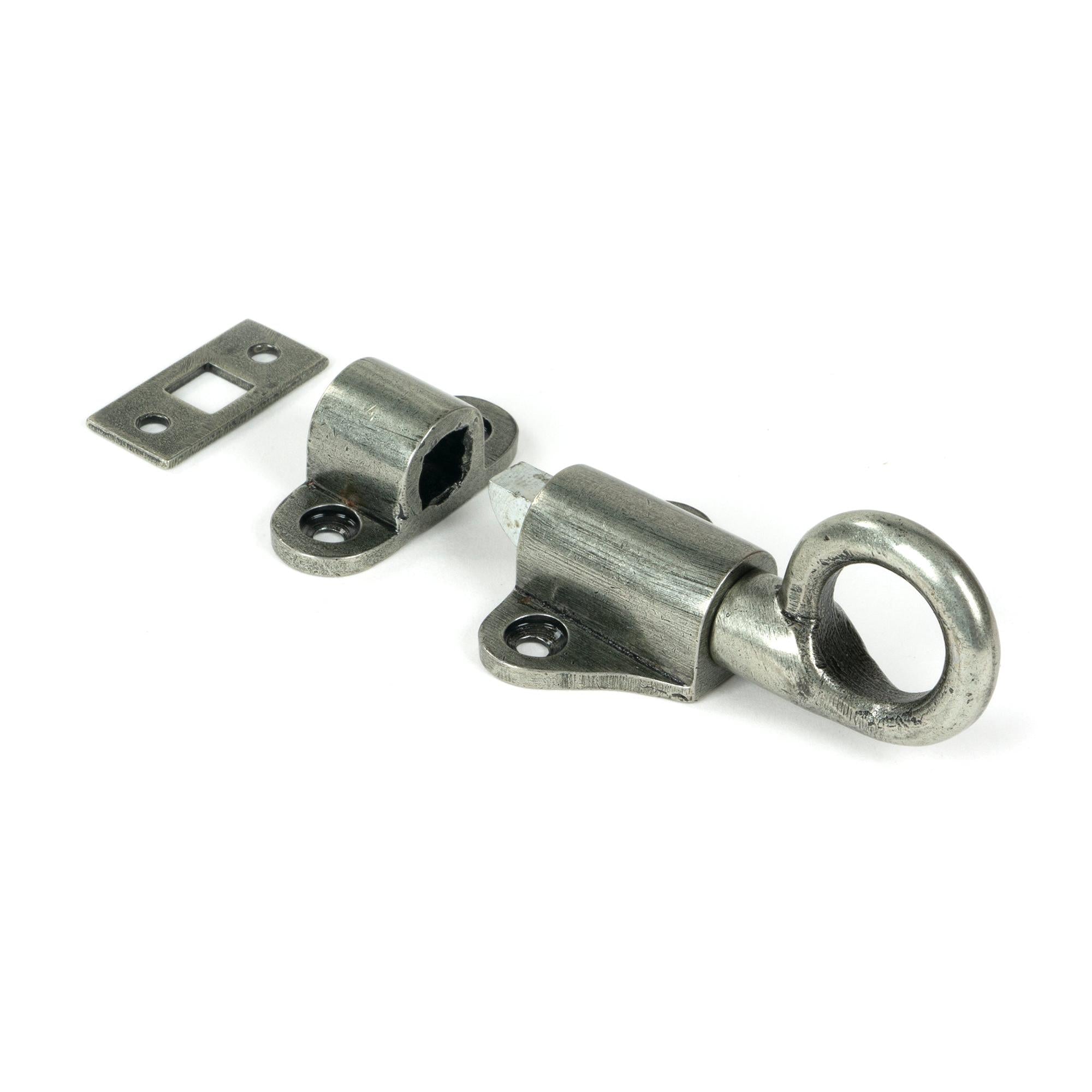 Pewter Fanlight Catch with two Keeps | From The Anvil - Fanlight Catches - From The Anvil - Yester Home