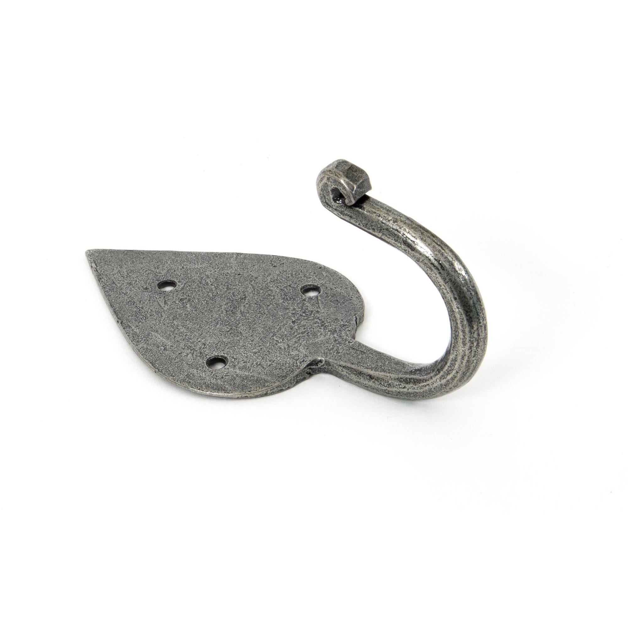 Pewter Gothic Coat Hook | From The Anvil - Coat Hooks - From The Anvil - Yester Home