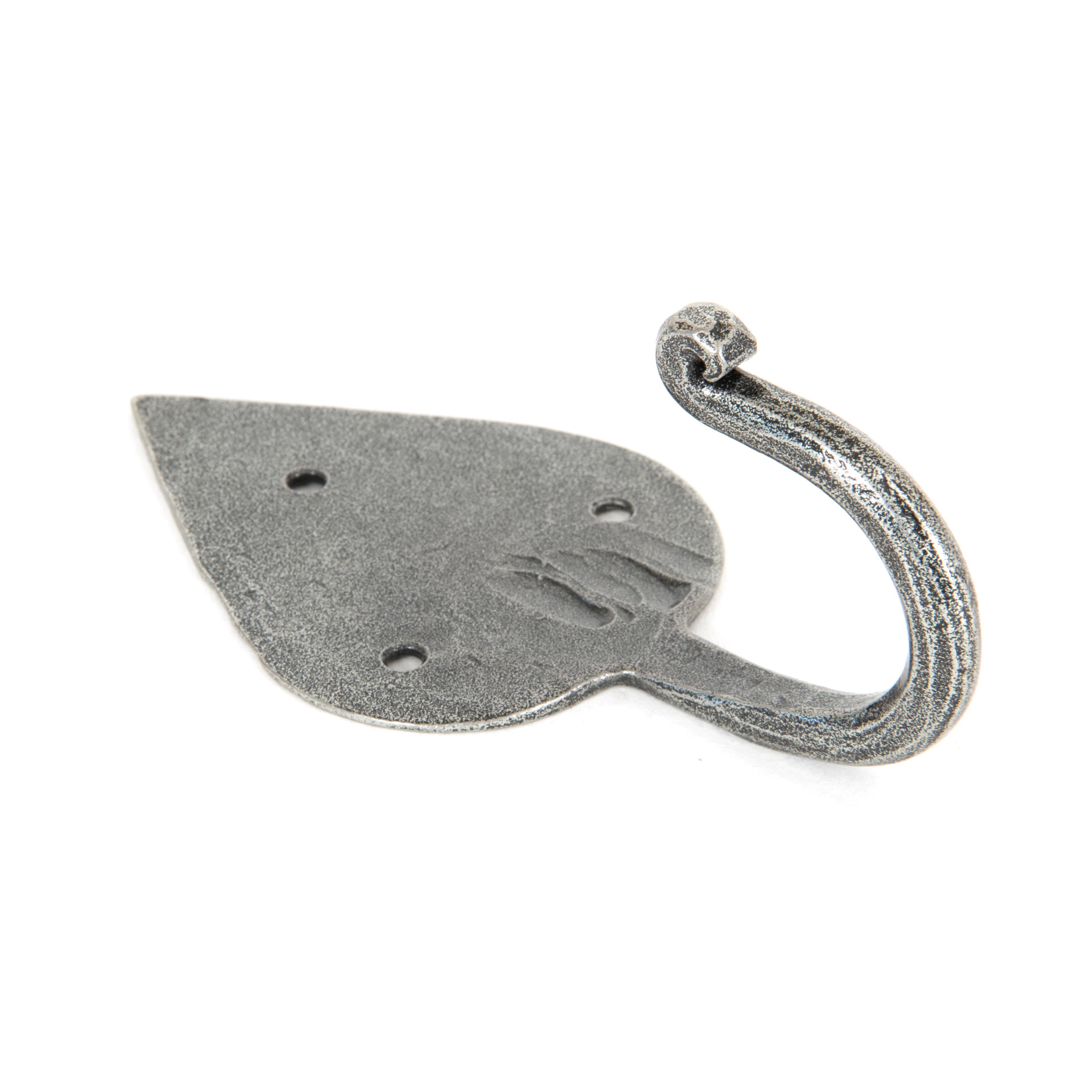 Pewter Gothic Coat Hook | From The Anvil-Coat Hooks-Yester Home