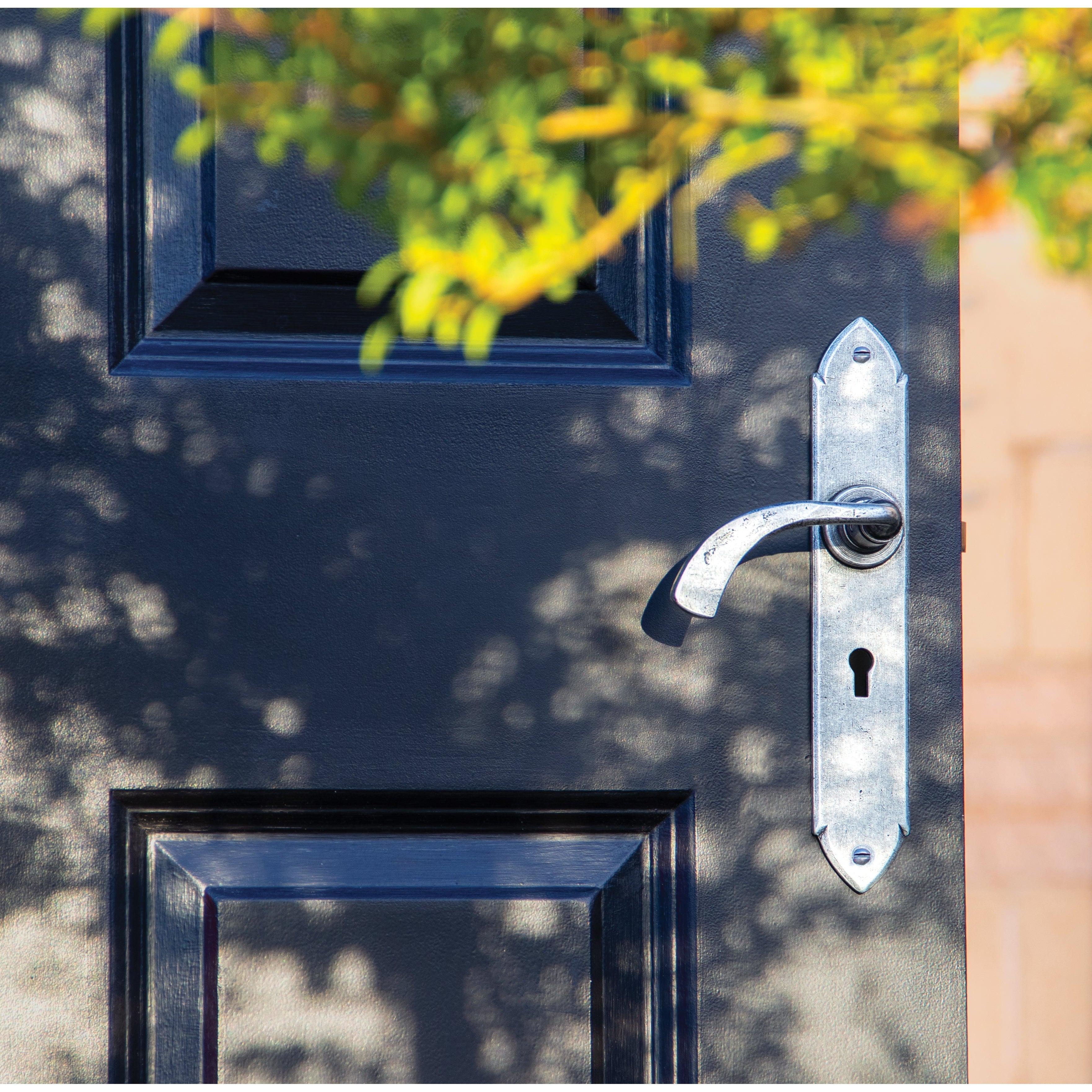 Pewter Gothic Curved Sprung Lever Lock Set | From The Anvil-Lever Lock-Yester Home