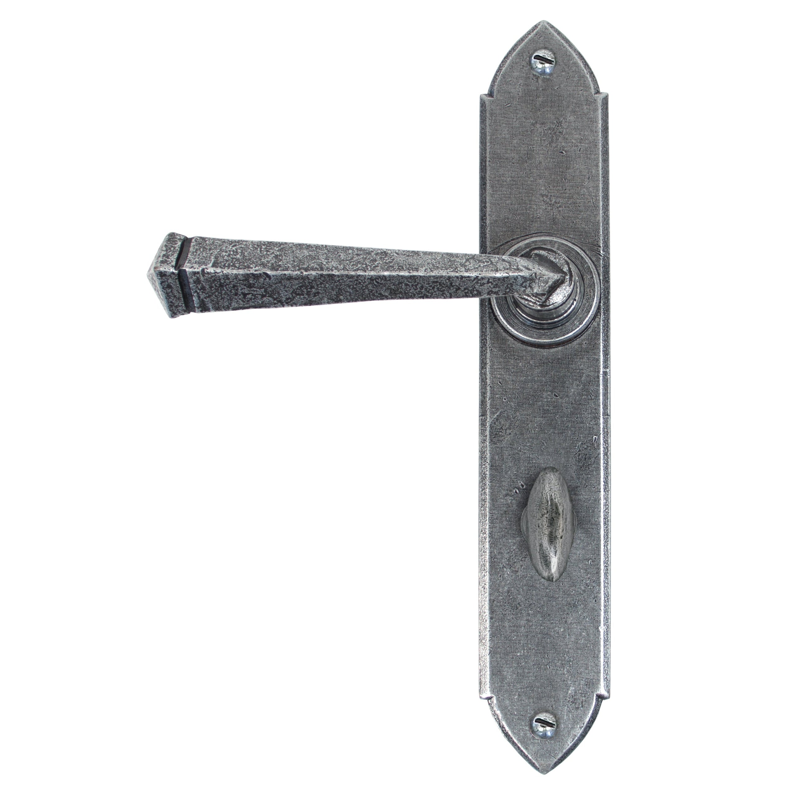 Pewter Gothic Lever Bathroom Set | From The Anvil-Lever Bathroom-Yester Home
