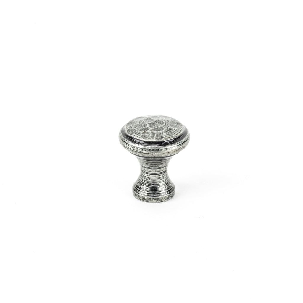 Pewter Hammered Cabinet Knob - Small | From The Anvil-Cabinet Knobs-Yester Home