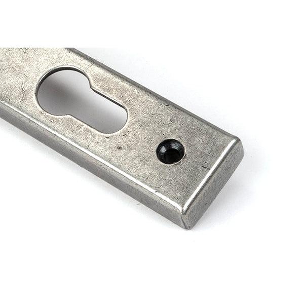 Pewter Hammered Newbury Slimline Espag. Lock Set | From The Anvil-Espagnolette-Yester Home