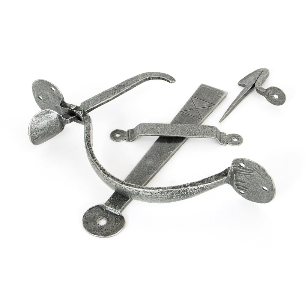 Pewter Heavy Bean Thumblatch | From The Anvil-Thumblatches-Yester Home