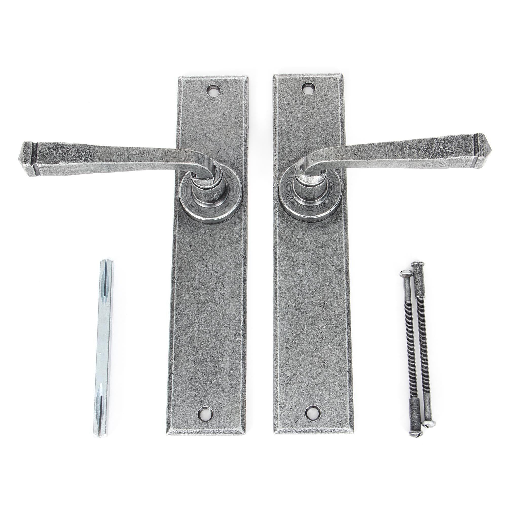 Pewter Large Avon Lever Latch Set | From The Anvil - Lever Latch - From The Anvil - Yester Home