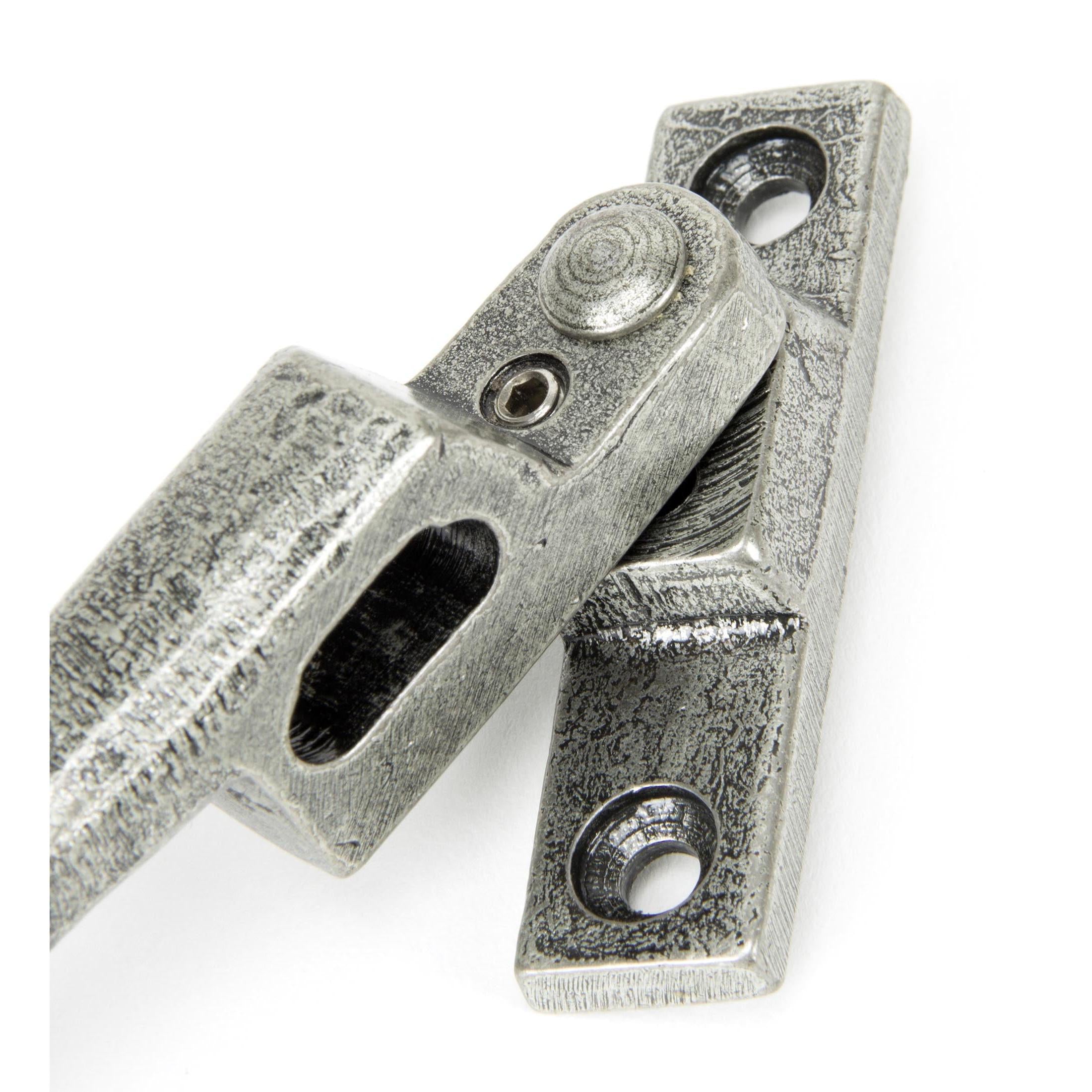 Pewter Locking Night-Vent Monkeytail Fastener - LH | From The Anvil - Night-Vent Fasteners - From The Anvil - Yester Home
