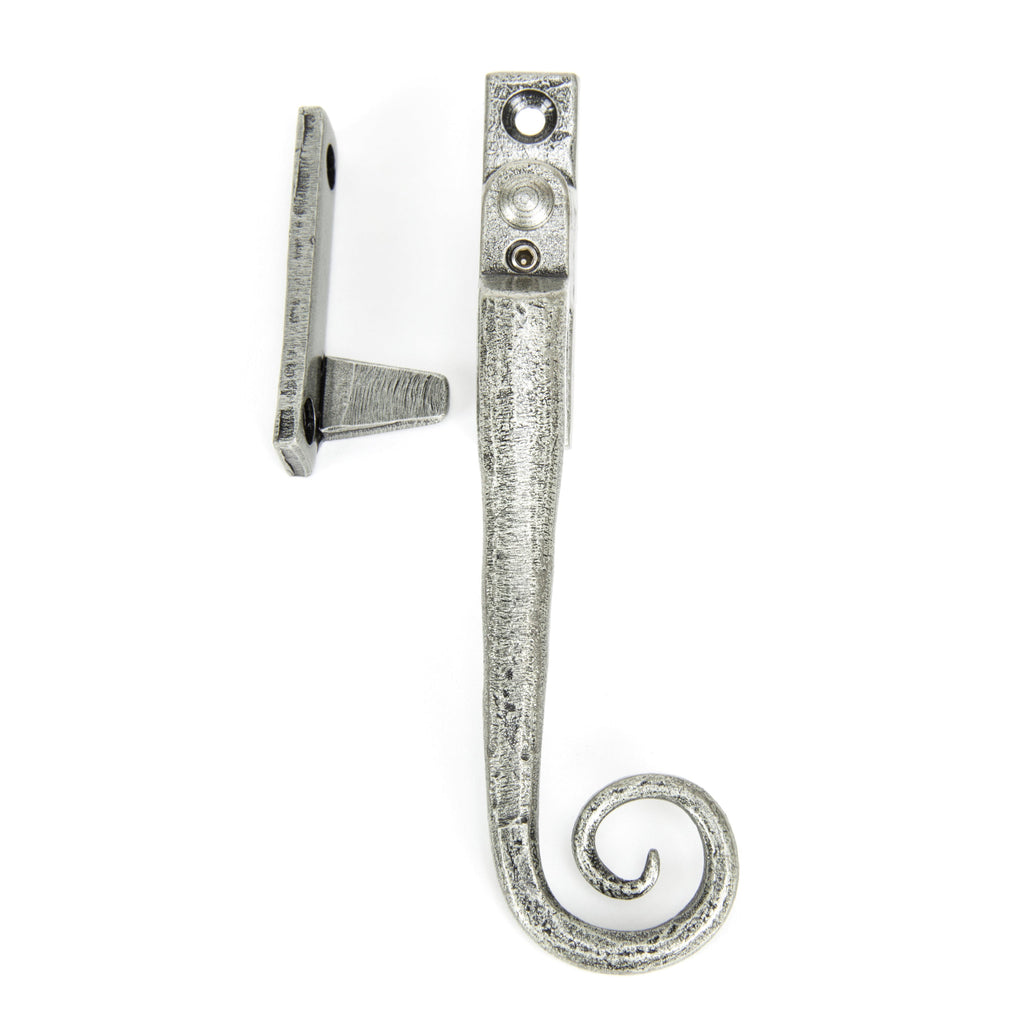 Pewter Locking Night-Vent Monkeytail Fastener - RH | From The Anvil-Night-Vent Fasteners-Yester Home