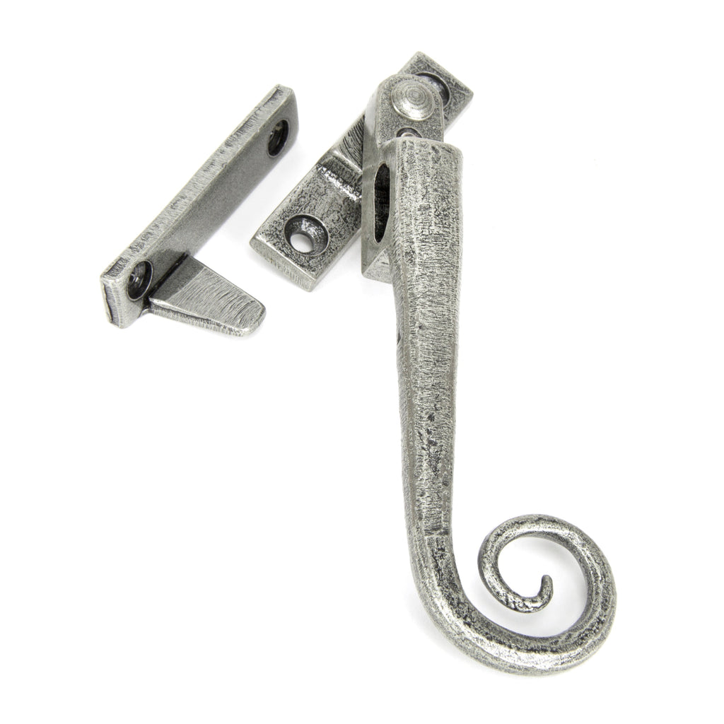 Pewter Locking Night-Vent Monkeytail Fastener - RH | From The Anvil-Night-Vent Fasteners-Yester Home