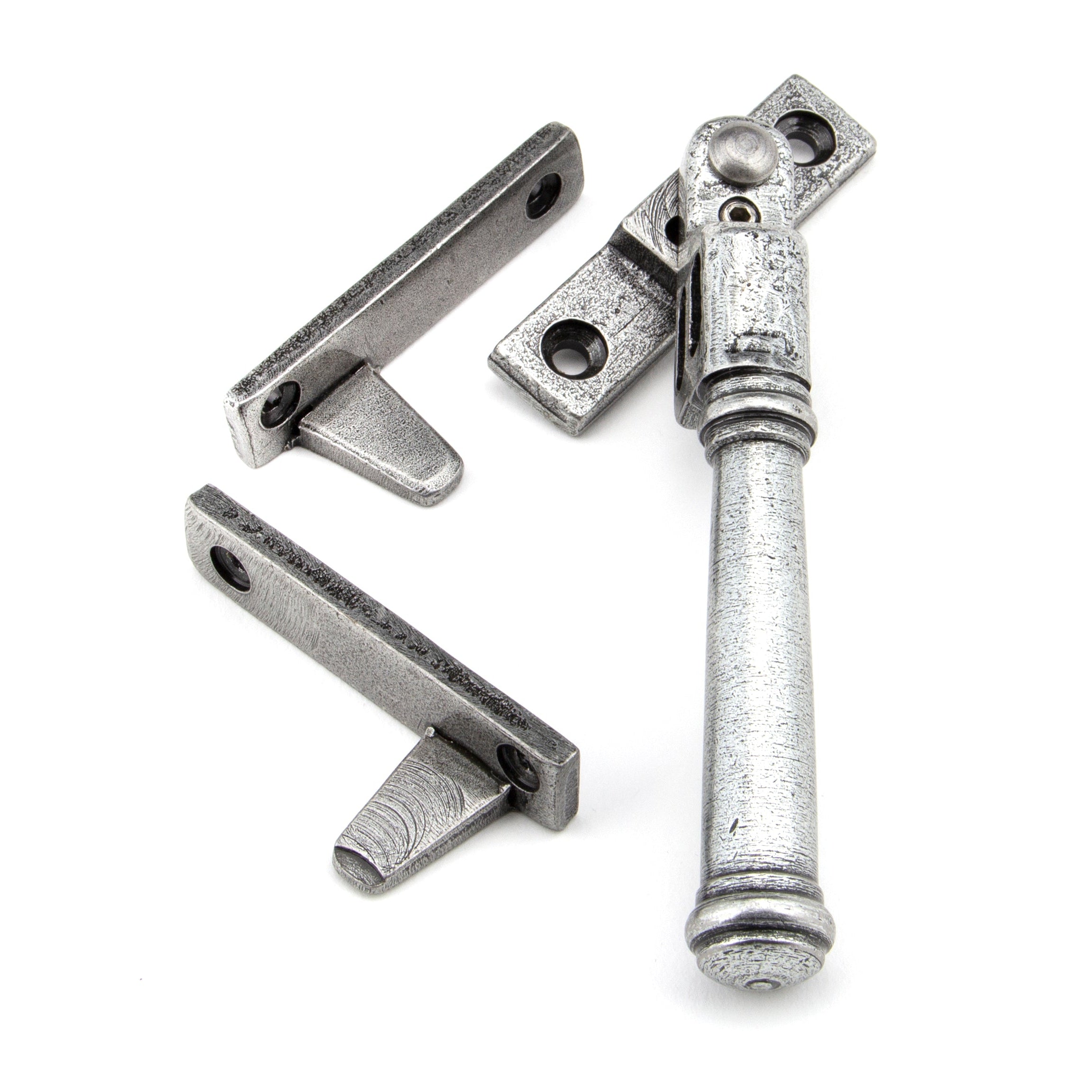 Pewter Locking Night-Vent Regency Fastener | From The Anvil-Night-Vent Fasteners-Yester Home