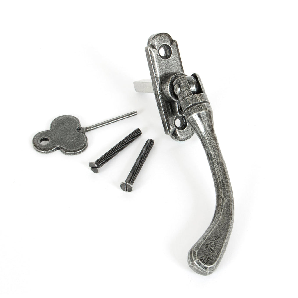 Pewter Locking Peardrop Espag - LH | From The Anvil-Espag. Fasteners-Yester Home