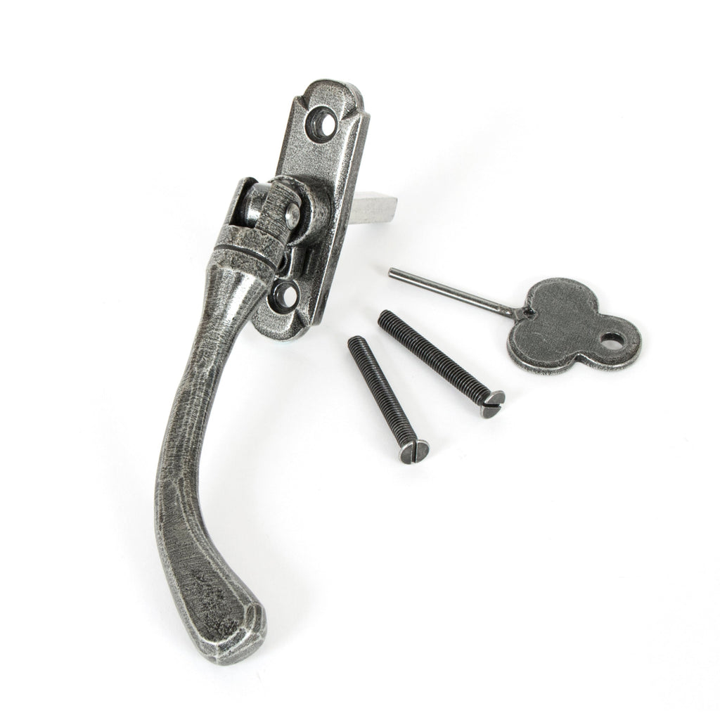 Pewter Locking Peardrop Espag - RH | From The Anvil-Espag. Fasteners-Yester Home