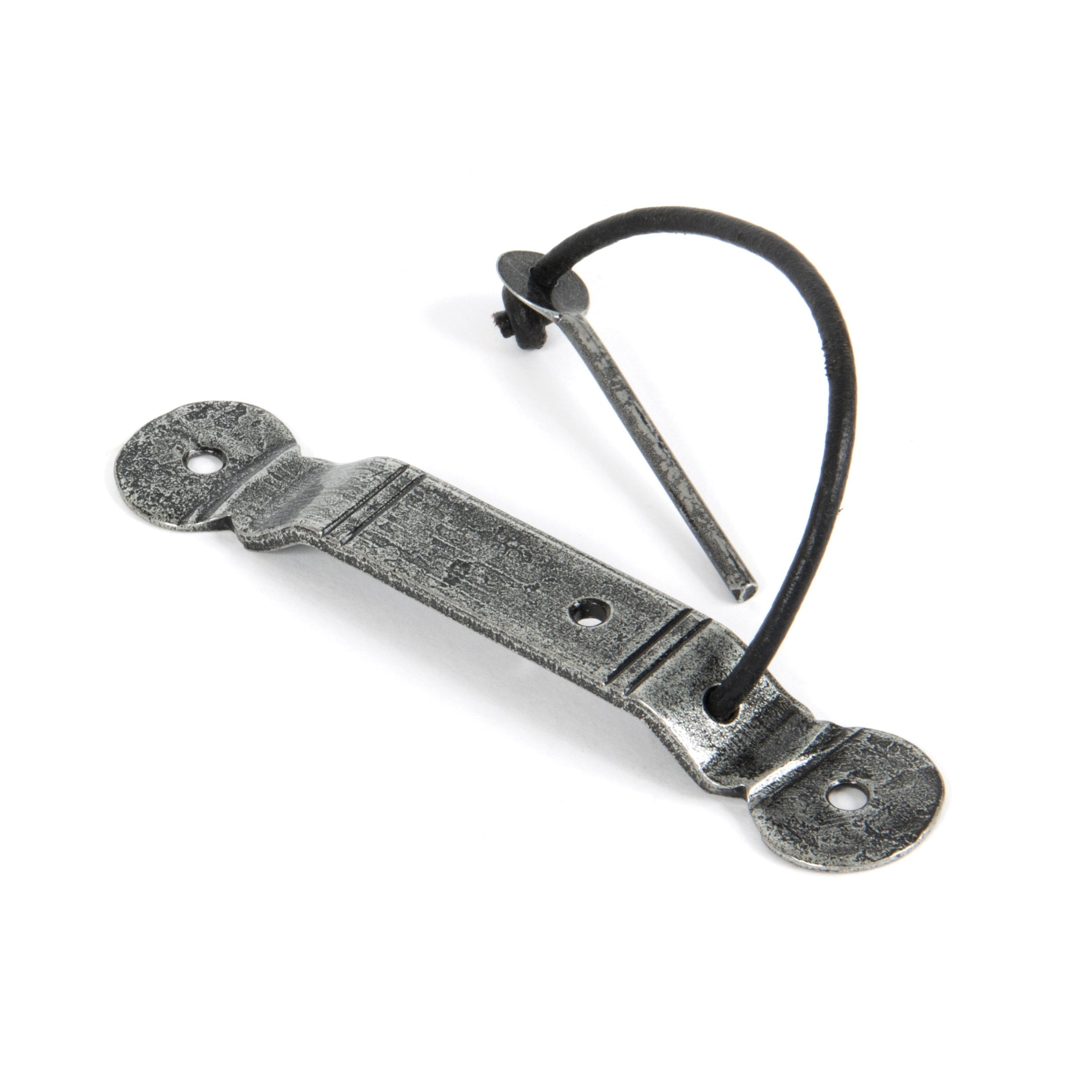 Pewter Locking Penny End Screw on Staple | From The Anvil-Staple Pins & Plates-Yester Home