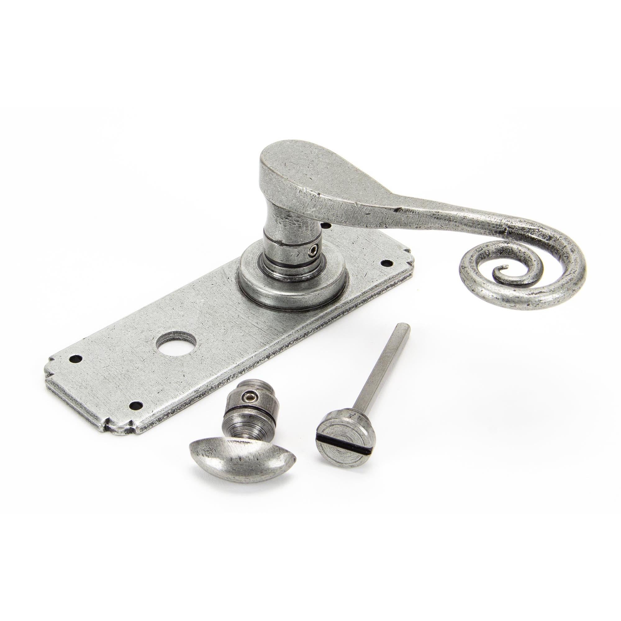Pewter Monkeytail Lever Bathroom Set | From The Anvil - Lever Bathroom - From The Anvil - Yester Home