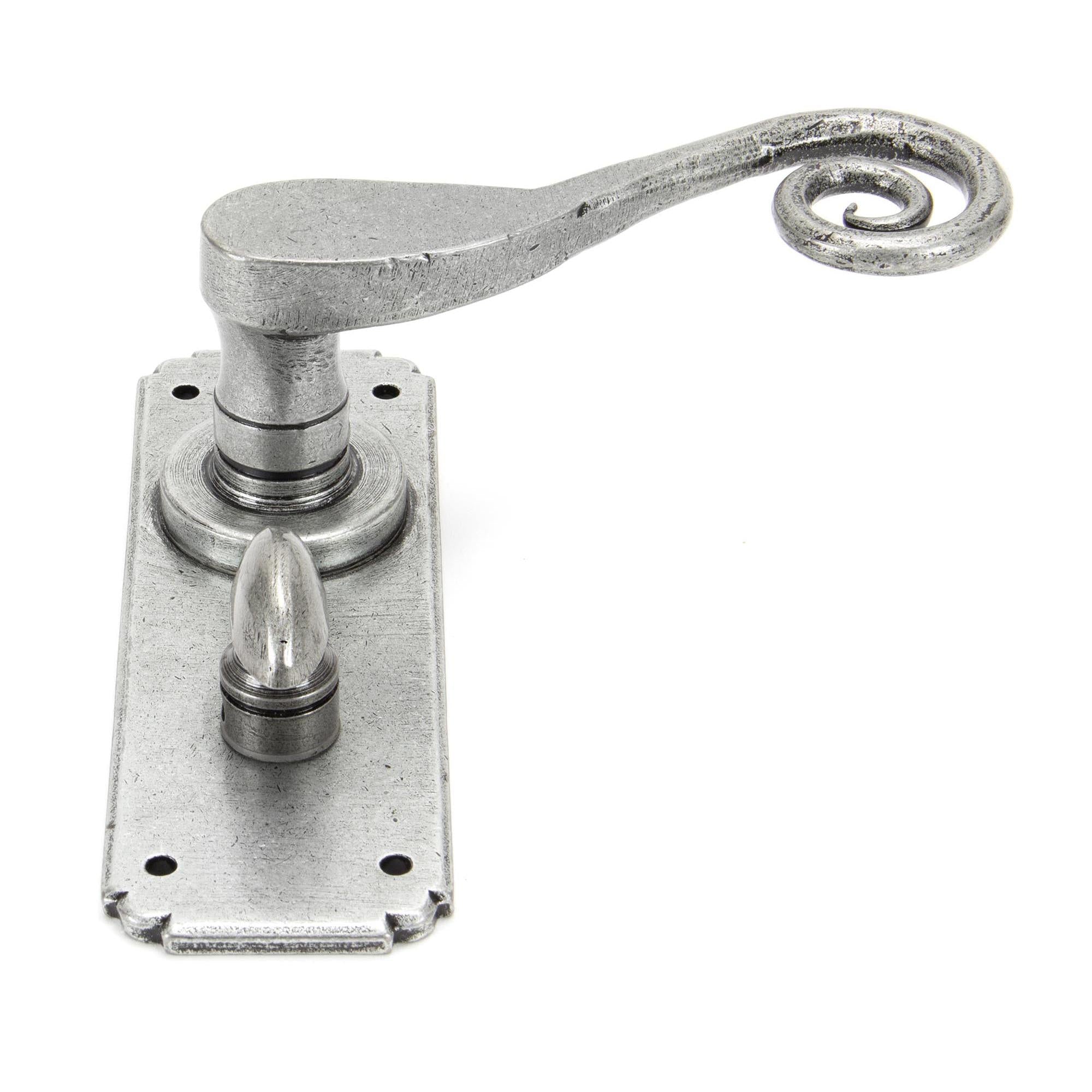 Pewter Monkeytail Lever Bathroom Set | From The Anvil - Lever Bathroom - From The Anvil - Yester Home