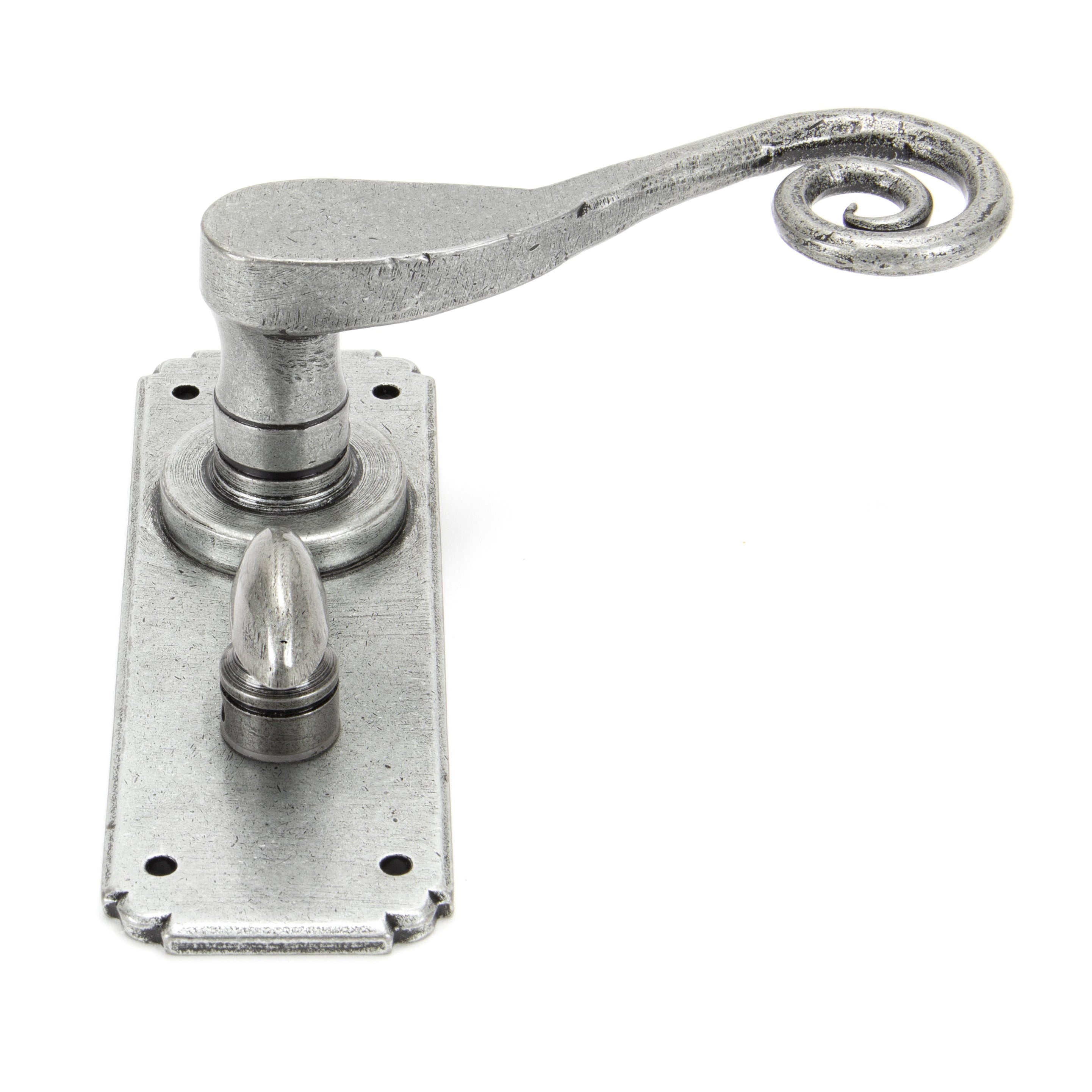 Pewter Monkeytail Lever Bathroom Set | From The Anvil-Lever Bathroom-Yester Home