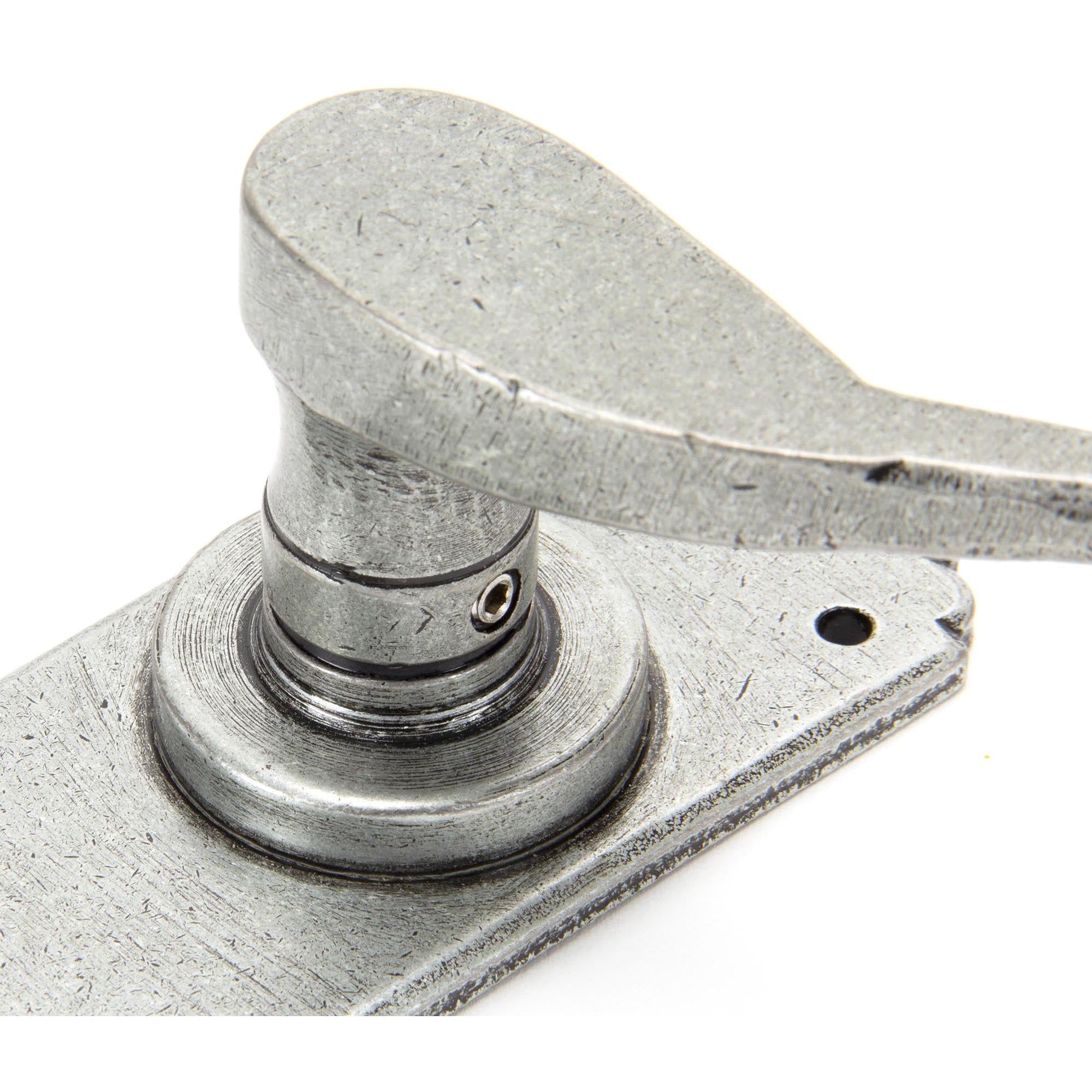 Pewter Monkeytail Lever Latch Set | From The Anvil - Lever Latch - From The Anvil - Yester Home