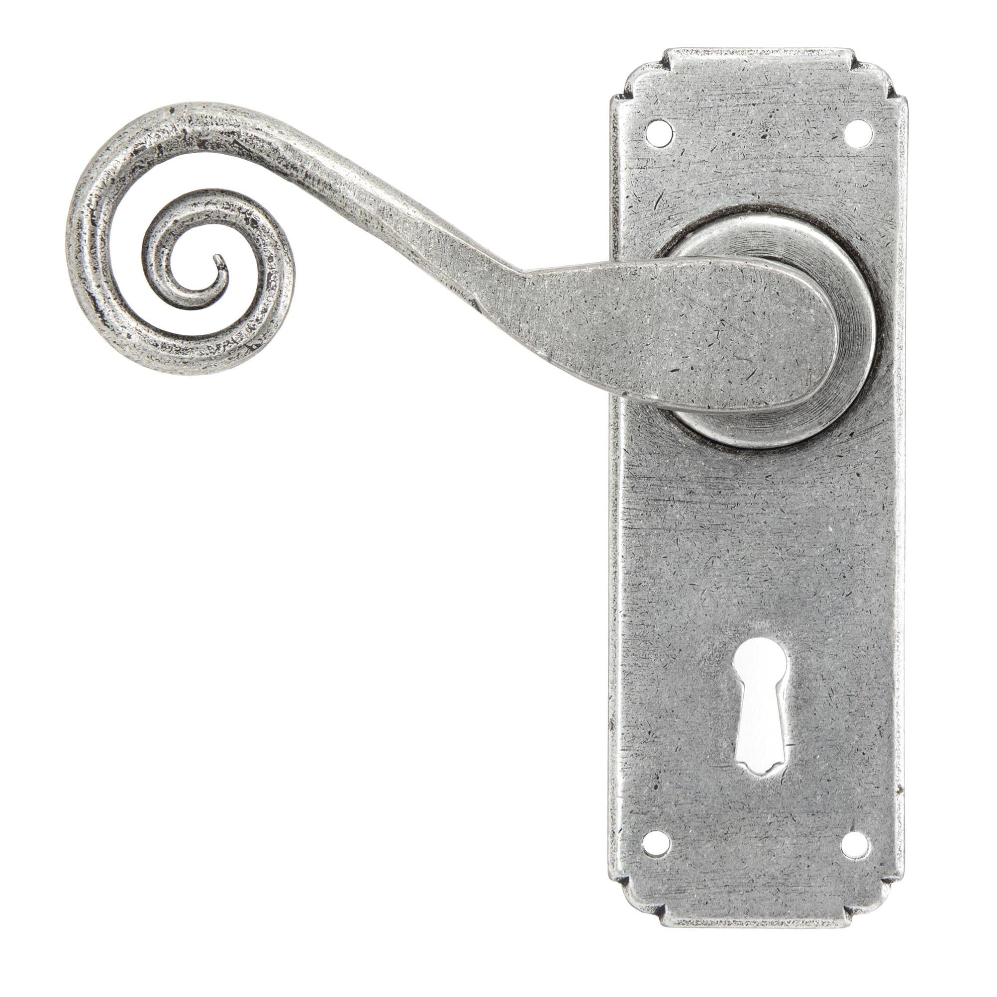 Pewter Monkeytail Lever Lock Set | From The Anvil - Lever Lock - From The Anvil - Yester Home