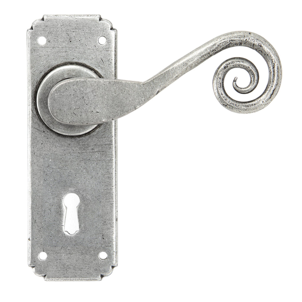 Pewter Monkeytail Lever Lock Set | From The Anvil-Lever Lock-Yester Home