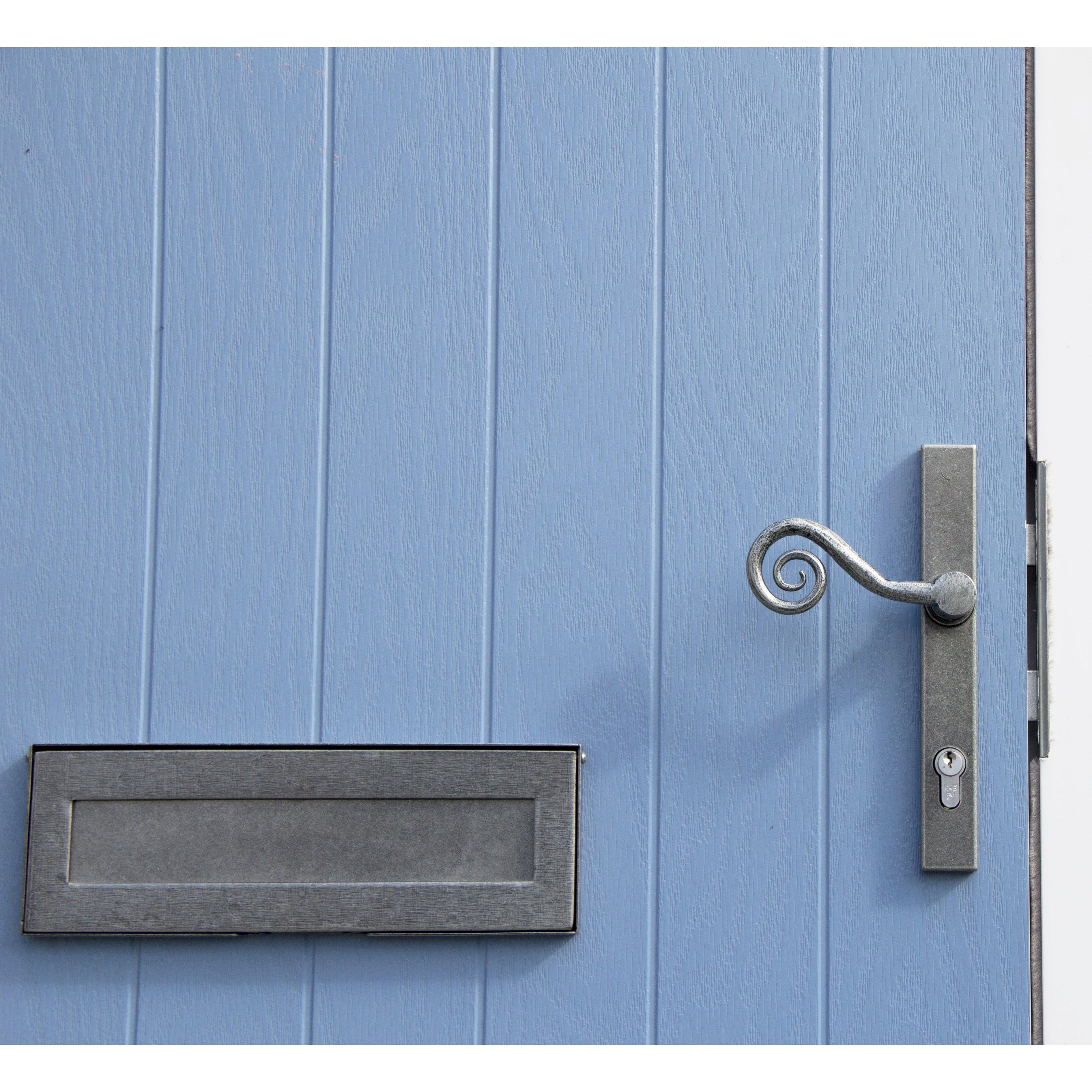 Pewter Monkeytail Slimline Lever Espag. Lock Set - LH | From The Anvil-Espagnolette-Yester Home