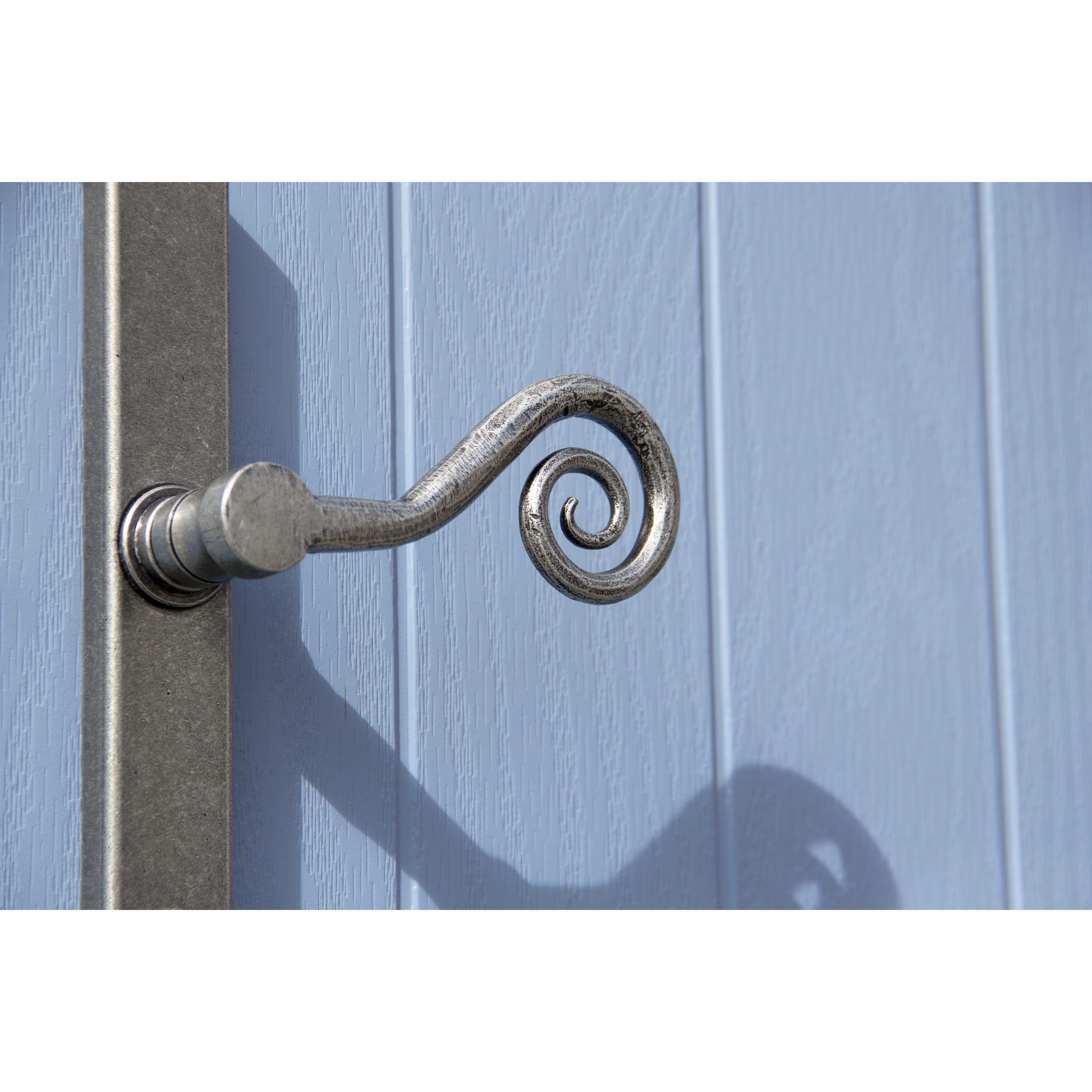Pewter Monkeytail Slimline Lever Espag. Lock Set - RH | From The Anvil-Espagnolette-Yester Home